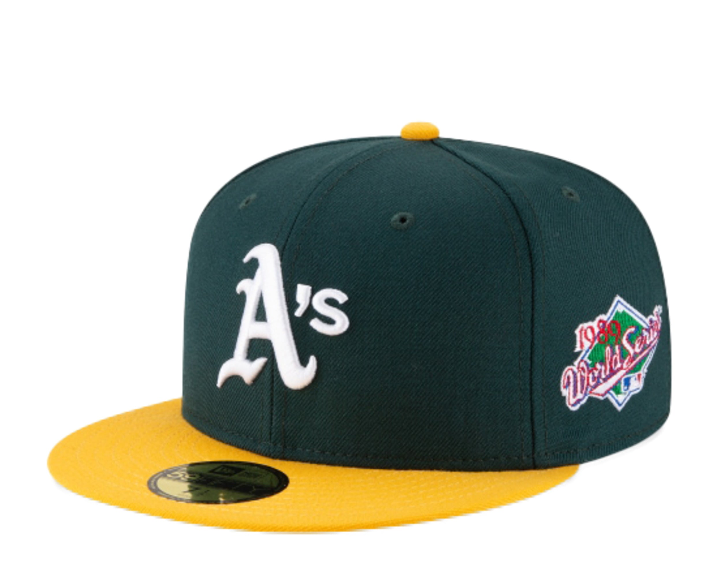 Men's New Era Pink Oakland Athletics 1989 MLB World Series 59FIFTY Fitted Hat