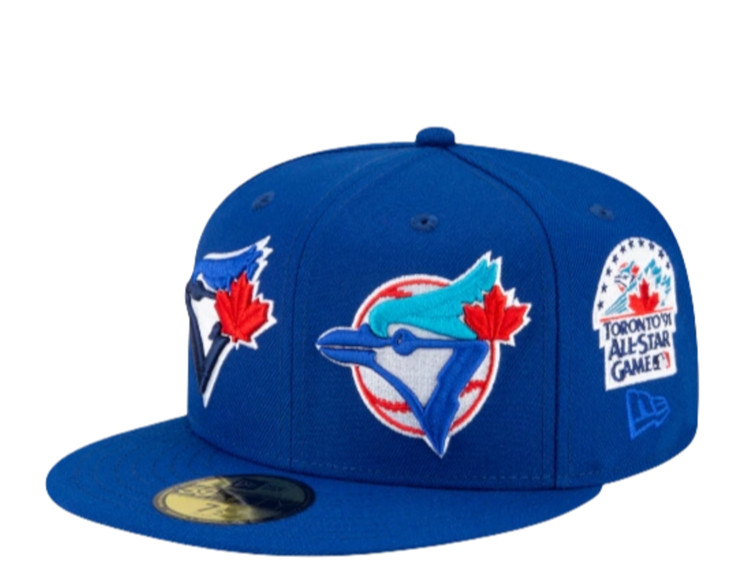 New Era 59FIFTY Toronto Blue Jays Patch Pride Fitted Hat Royal Blue