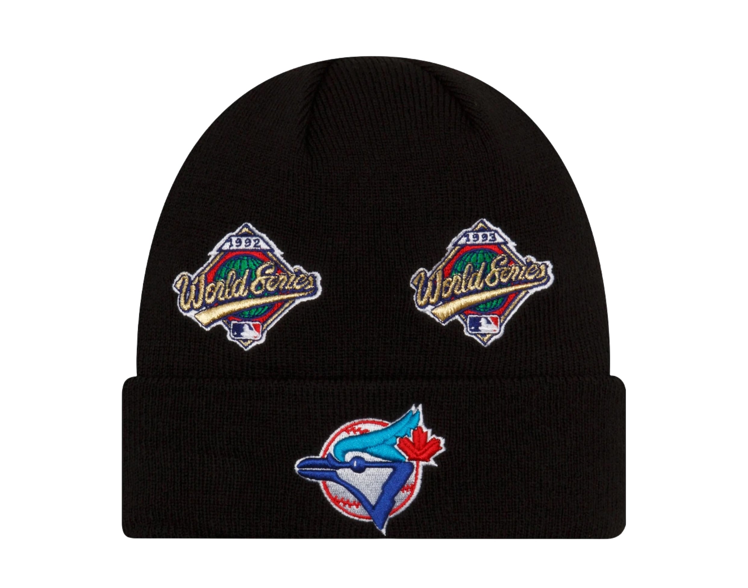 Toronto Blue Jays New Era Champions Cuffed Knit Hat - Black