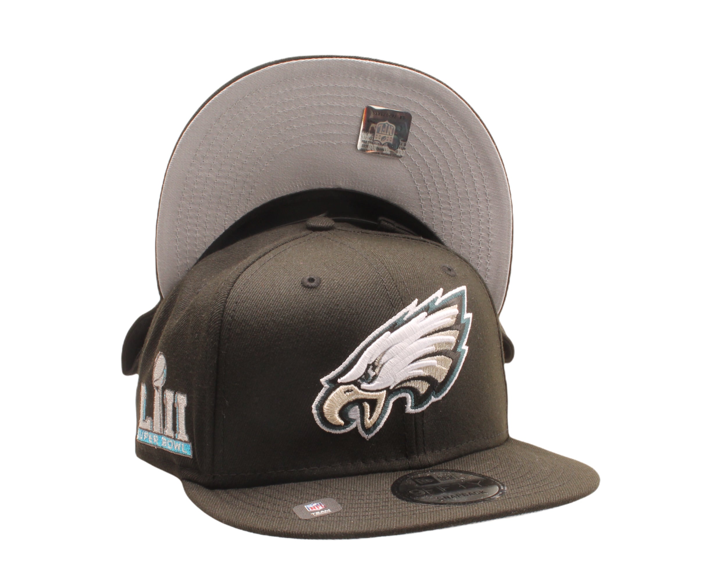 Men's New Era Black Philadelphia Eagles Patch Up Collection Super