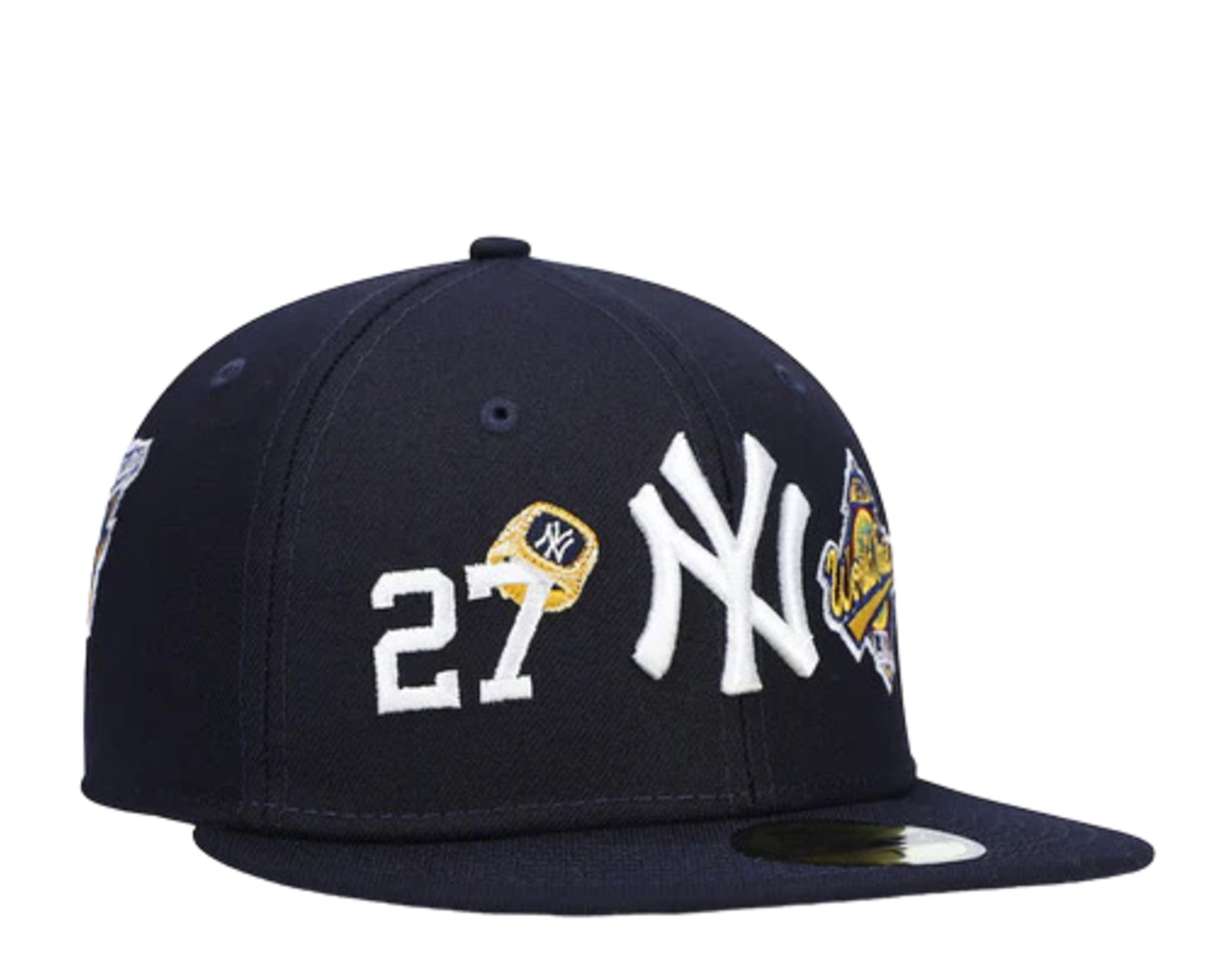 New York Yankees New Era 27-Time World Series Champions Undervisor 59FIFTY  Fitted Hat - Navy