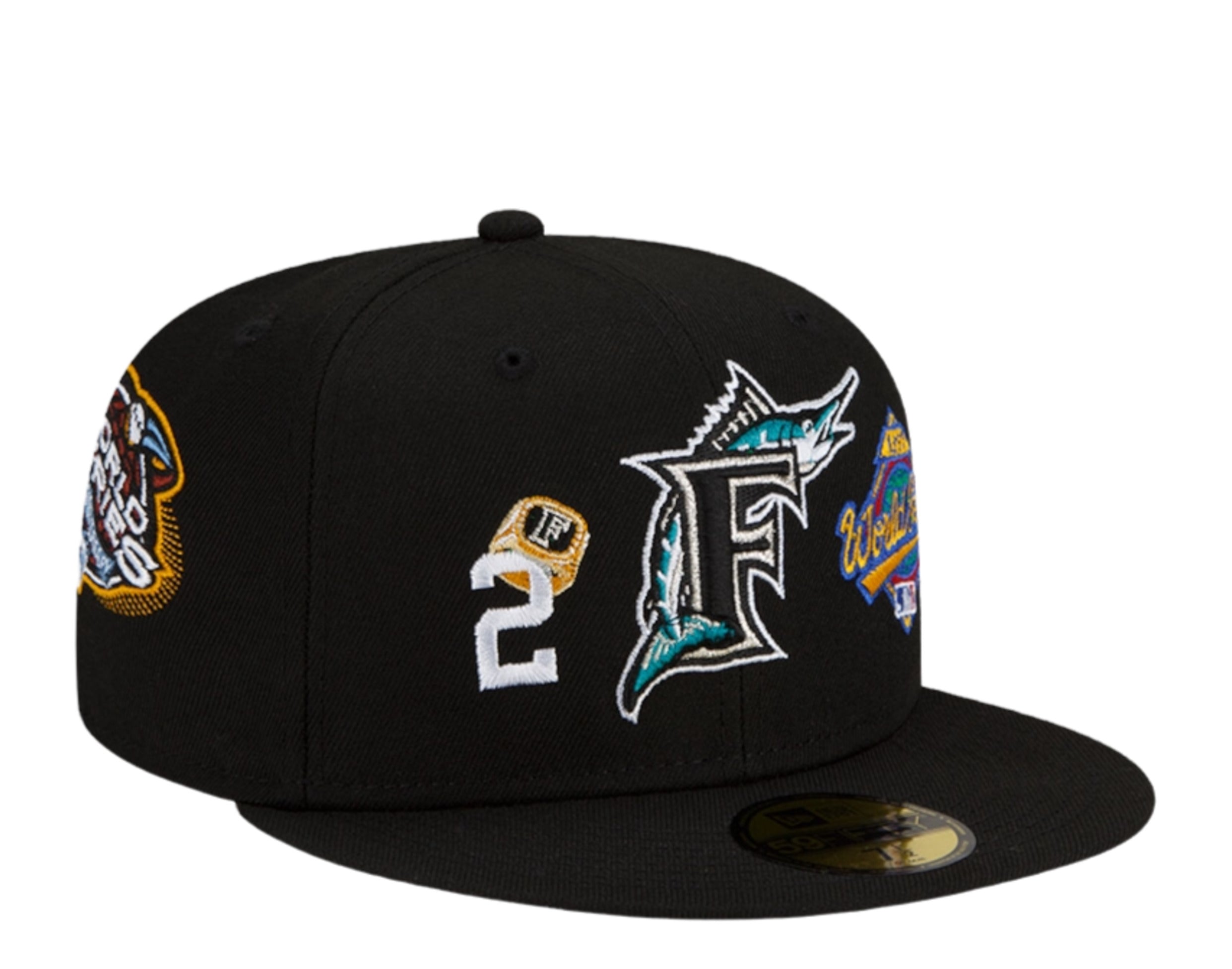 New Era 59FIFTY MLB Florida Marlins Count The Rings Fitted Hat 7 3/4