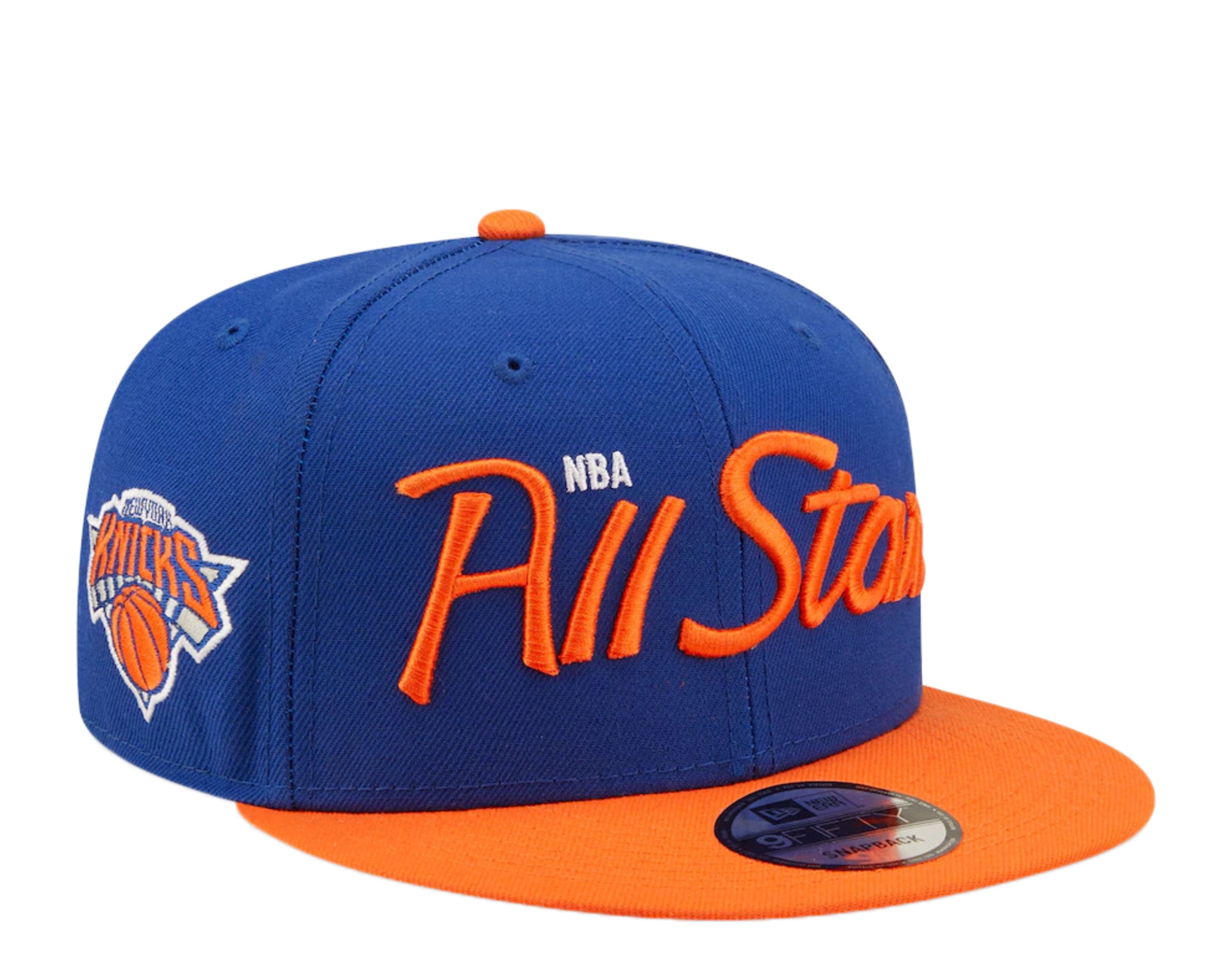 New York Knicks Basketball Hat Cap Orange Blue Mitchell Ness