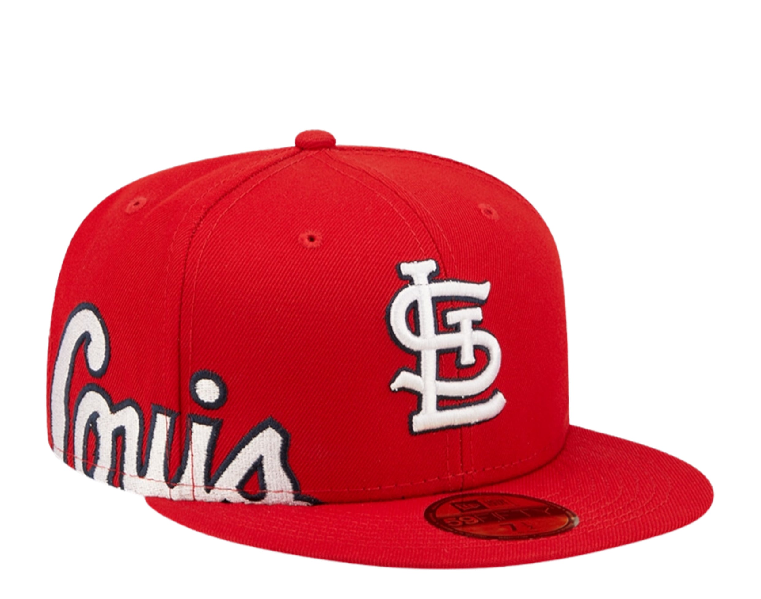 St Louis Cardinals CLEAN CUT FLIP-DOWN Red-Navy Fitted Hat