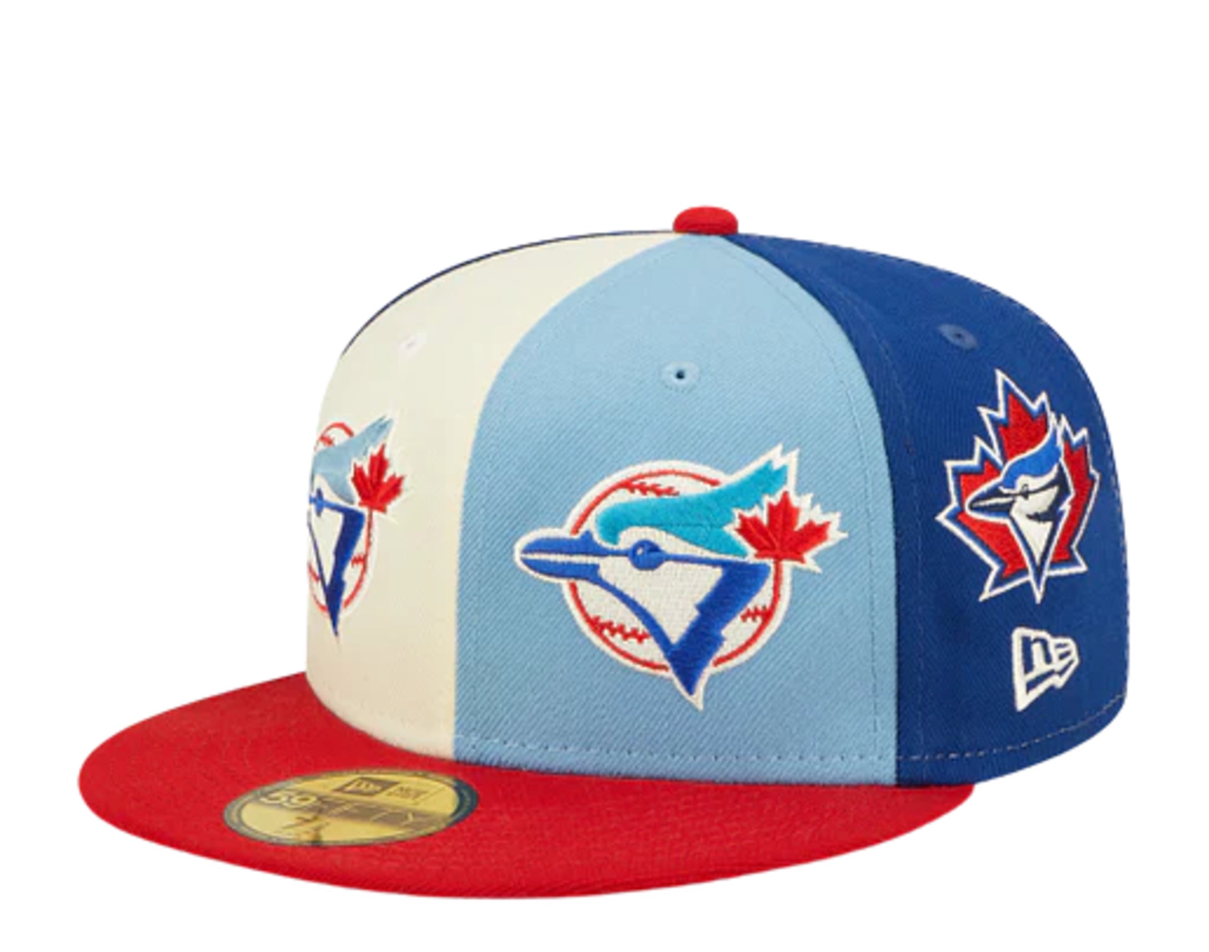 Toronto Blue Jays Hat New Era 59Fifty Fitted Baseball Cap Size 7-1/4 Maple  Leaf