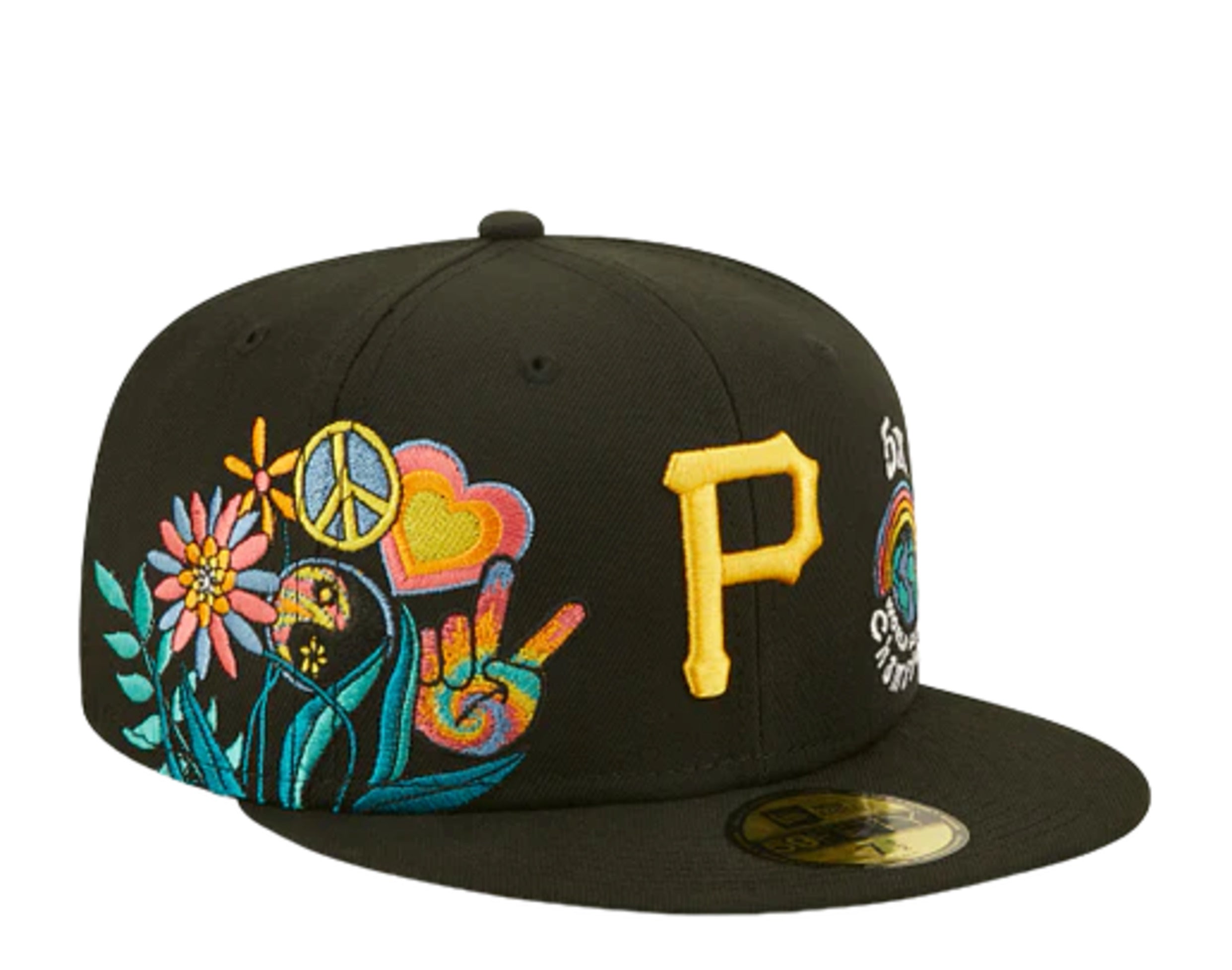 Pittsburgh Pirates GROOVY Black Fitted Hat by New Era