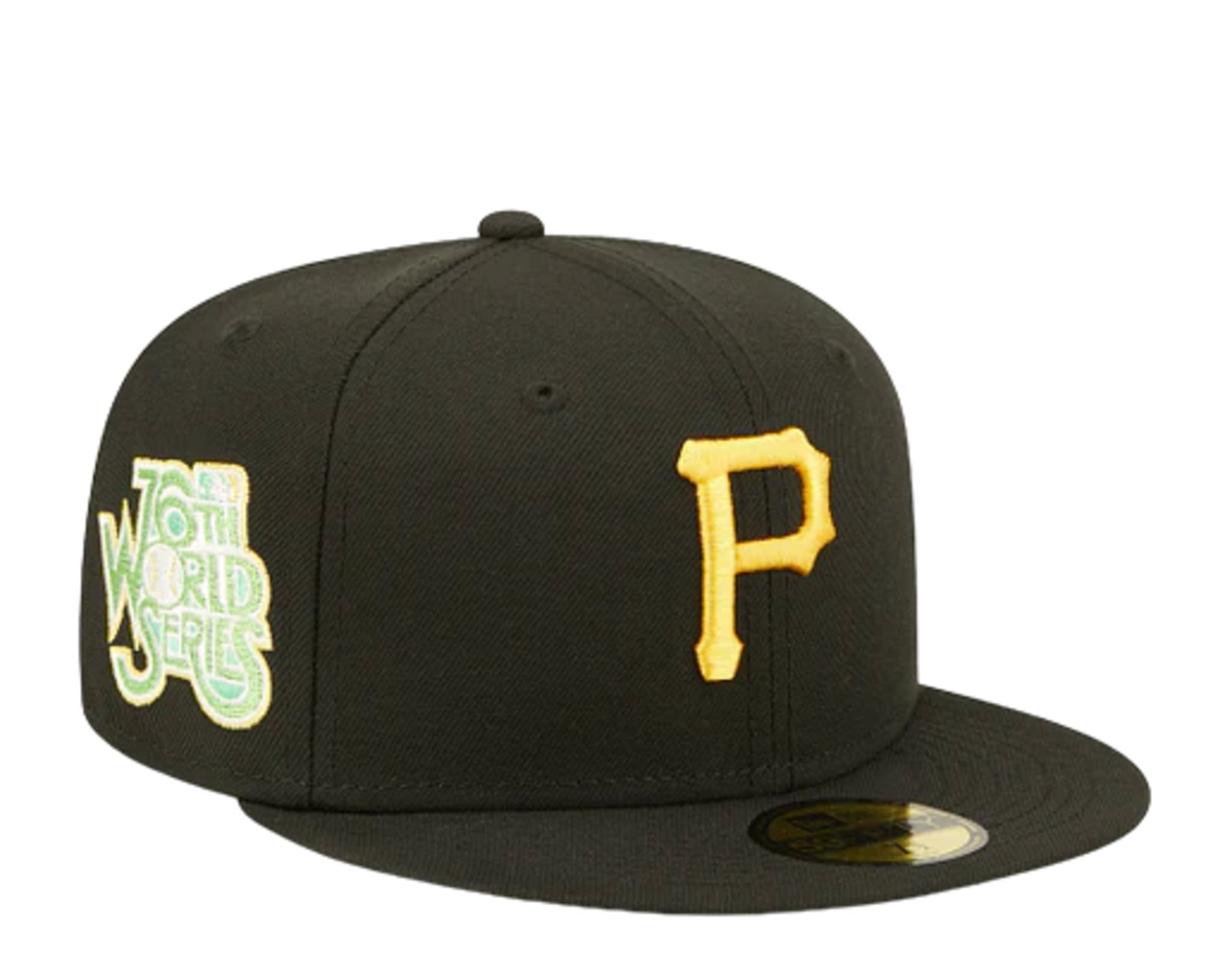 New Era Pittsburgh Pirates Fitted Yellow Bottom Black Yellow (World  Series Embroidery)