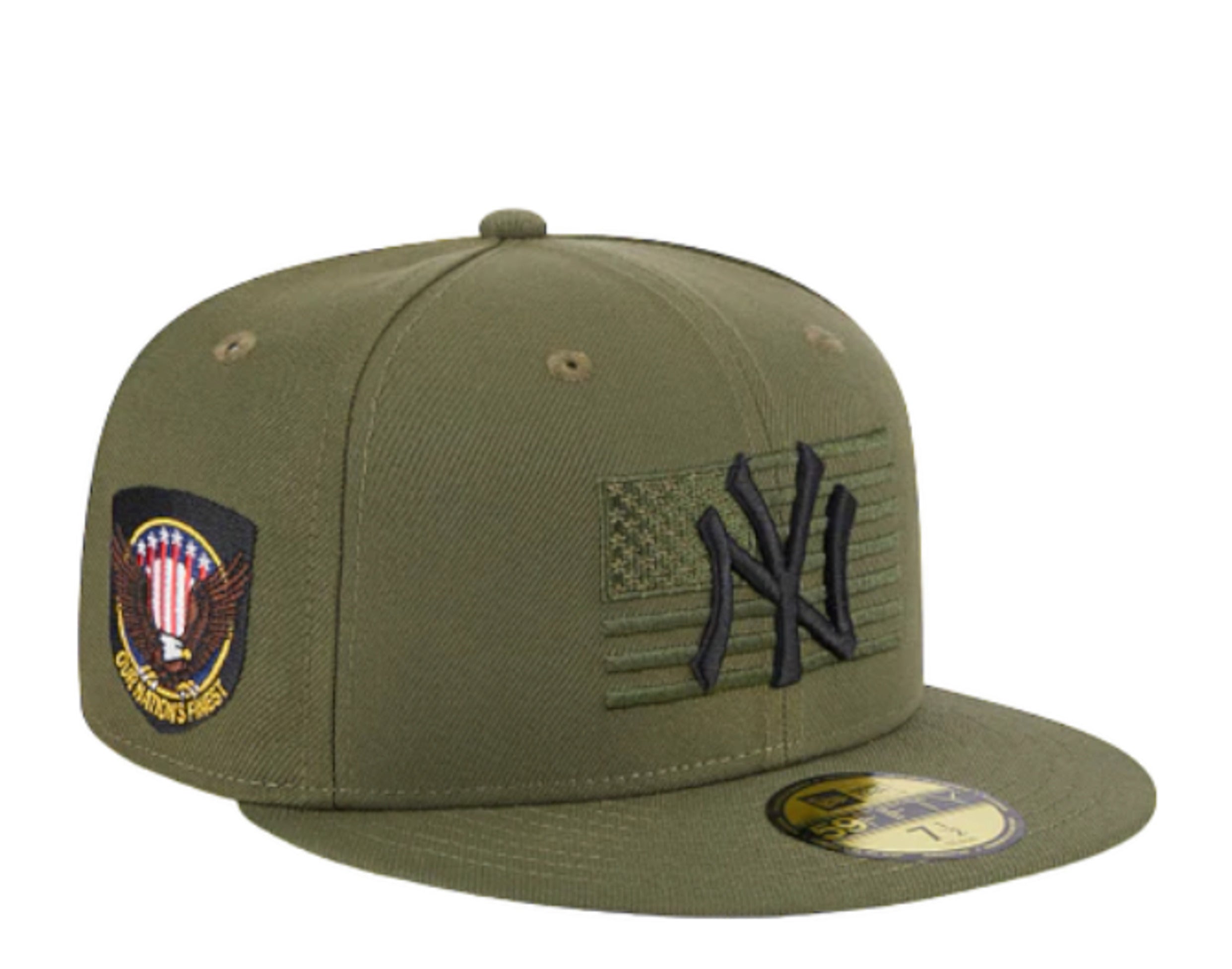 New York Yankees New Era Women's 2022 Armed Forces Day T-Shirt - Olive