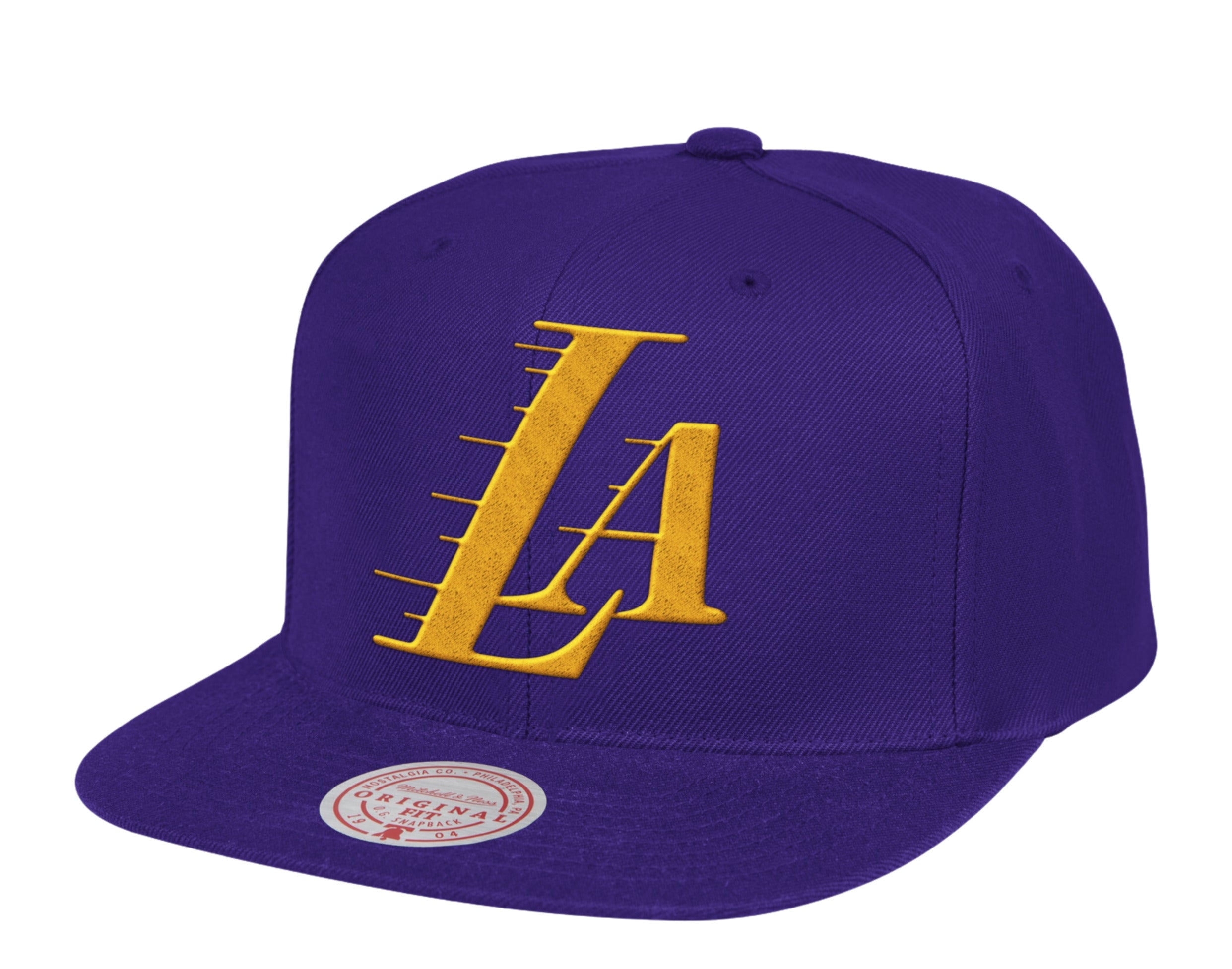 Mitchell & Ness Los Angeles Lakers Snapback Hat - White/Purple/Yellow - LA  Lakers Cap