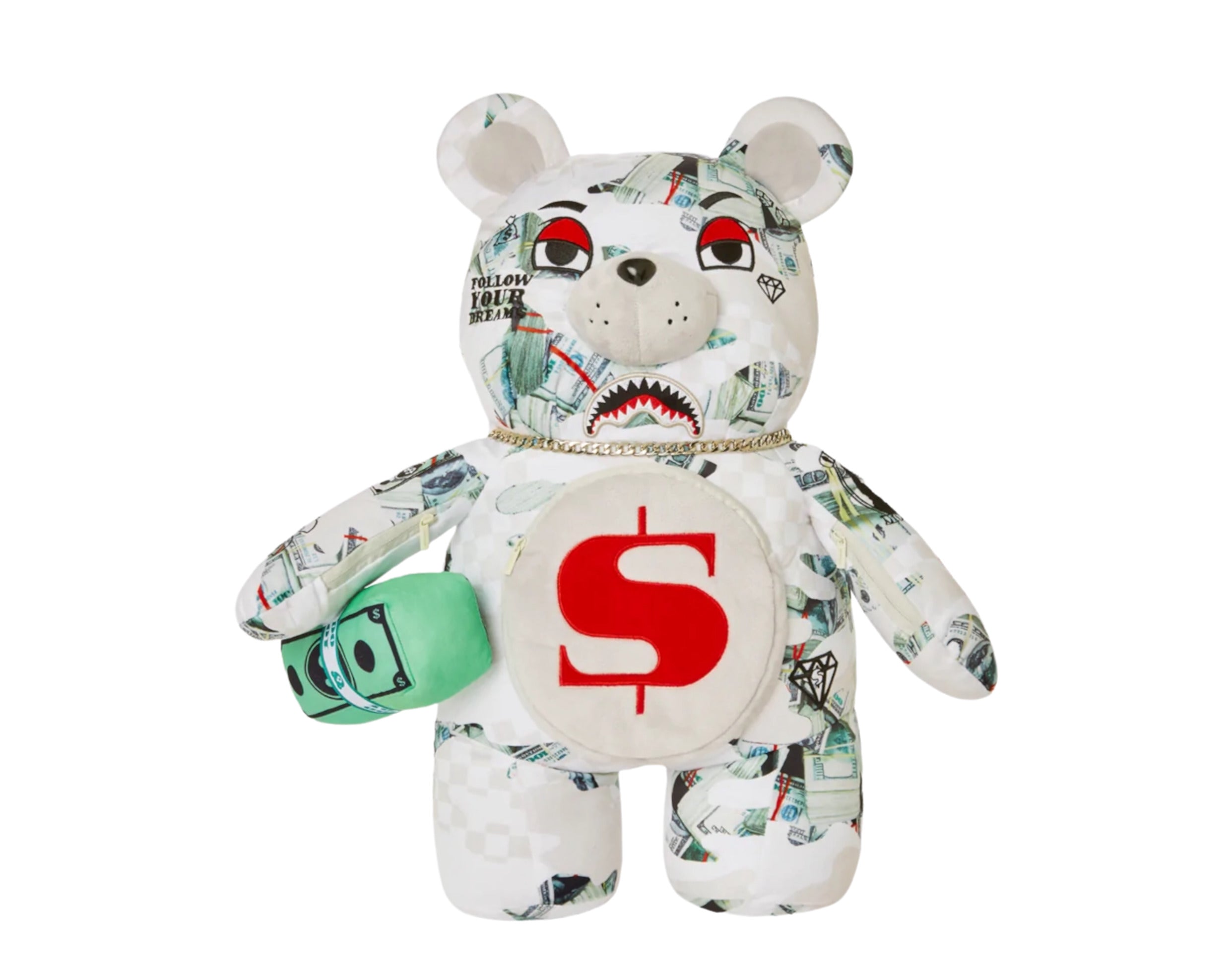 Acne Studios Drops Fluffy Teddy Bear Backpack Bag