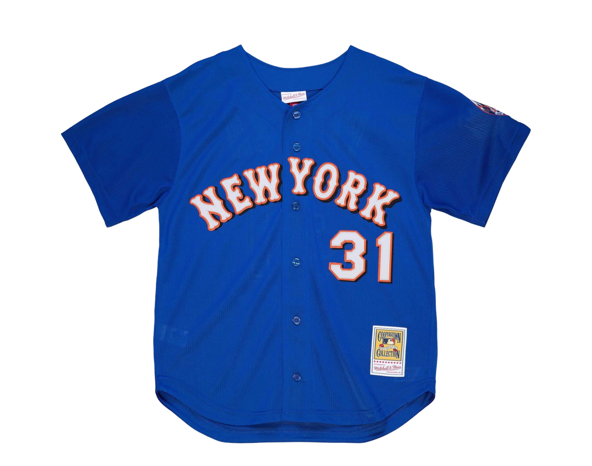 Men's Nike Mike Piazza Black New York Mets Cooperstown Collection Name &  Number T-Shirt