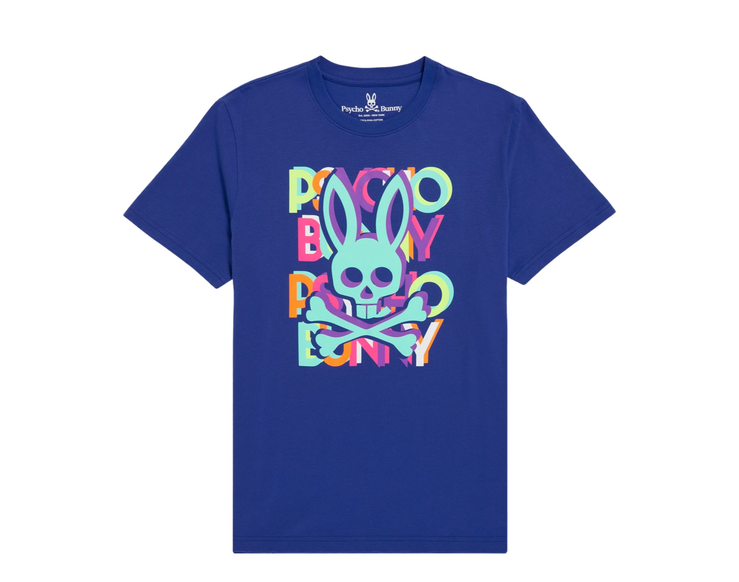 Happy Easter Men's Bone And Rabbit T Shirt Psychedelic Bunny