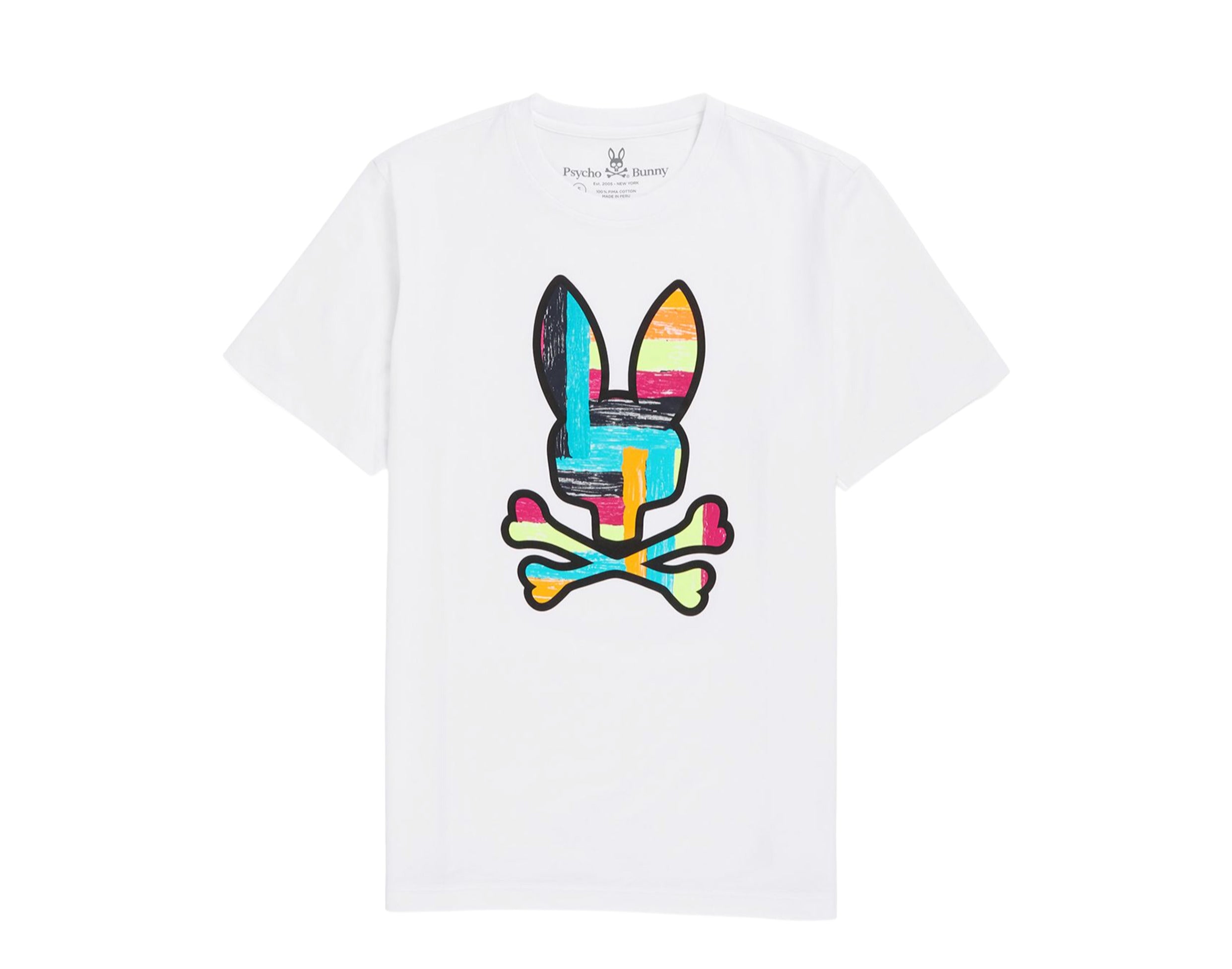 MENS NEW YORK WHITE BUNNY SHORT SLEEVE TEE