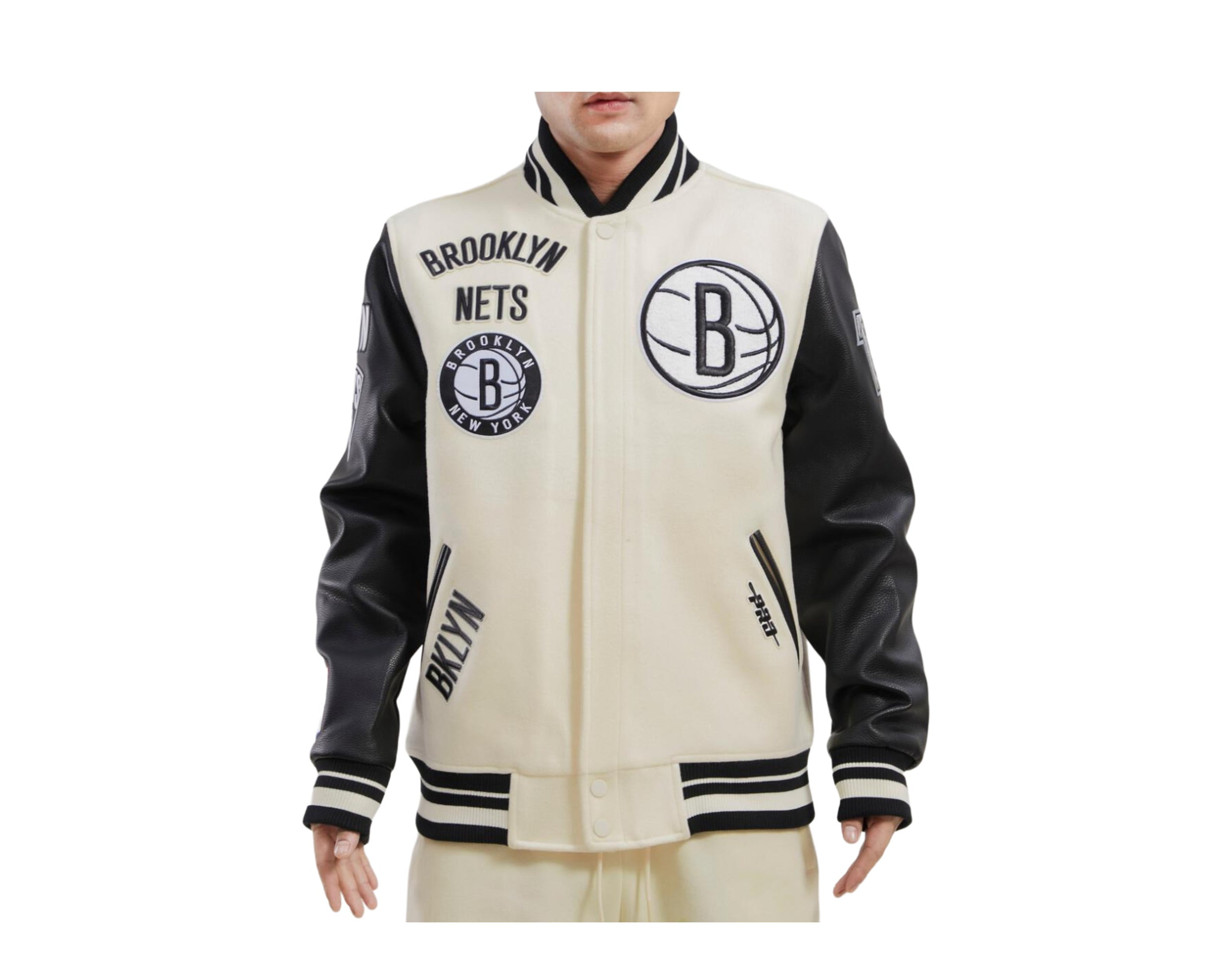 Brooklyn Nets Black Varsity Jacket - Size: M, NBA by New Era
