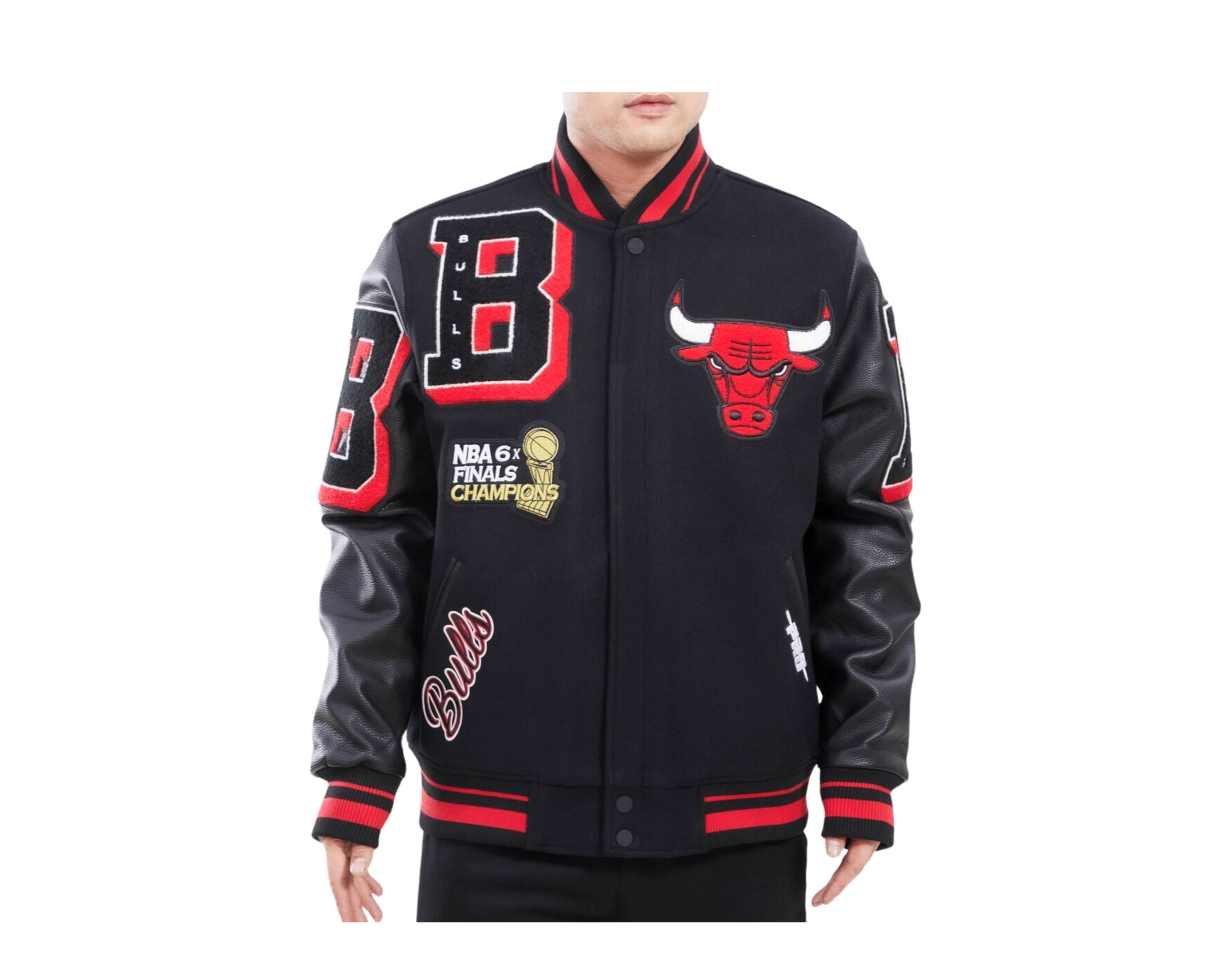 Chicago Bulls Pro Standard Retro Classic Varsity Full-Zip Jacket - Cream