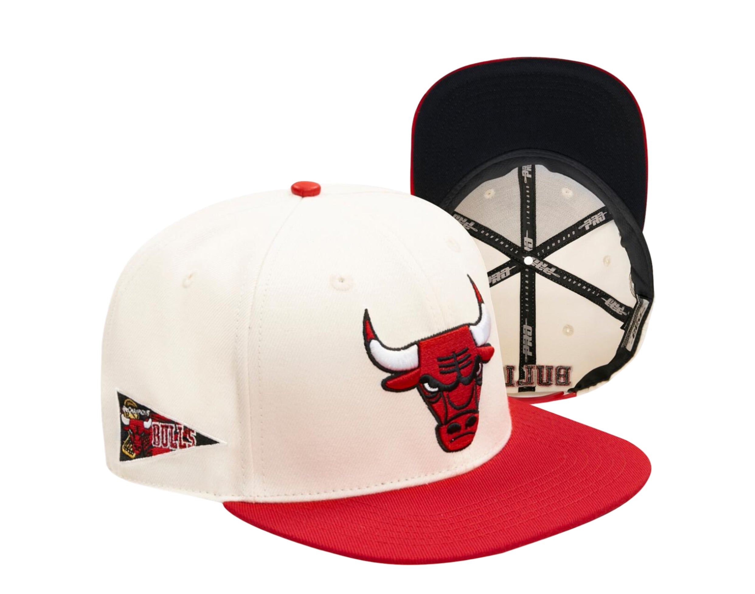 CHICAGO BULLS CLASSIC LOGO SNAPBACK HAT (RED)