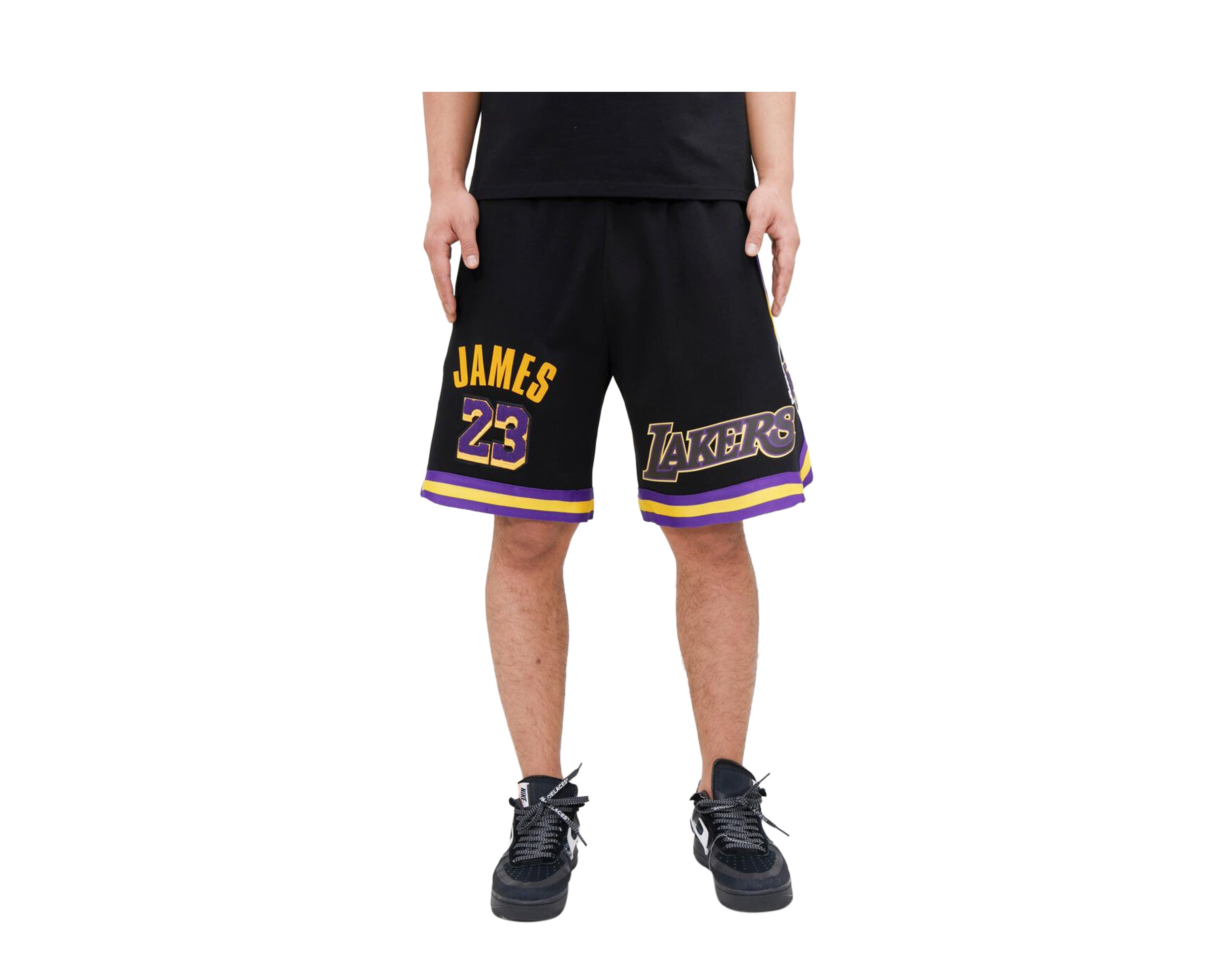 Lebron james hot sale lakers shorts