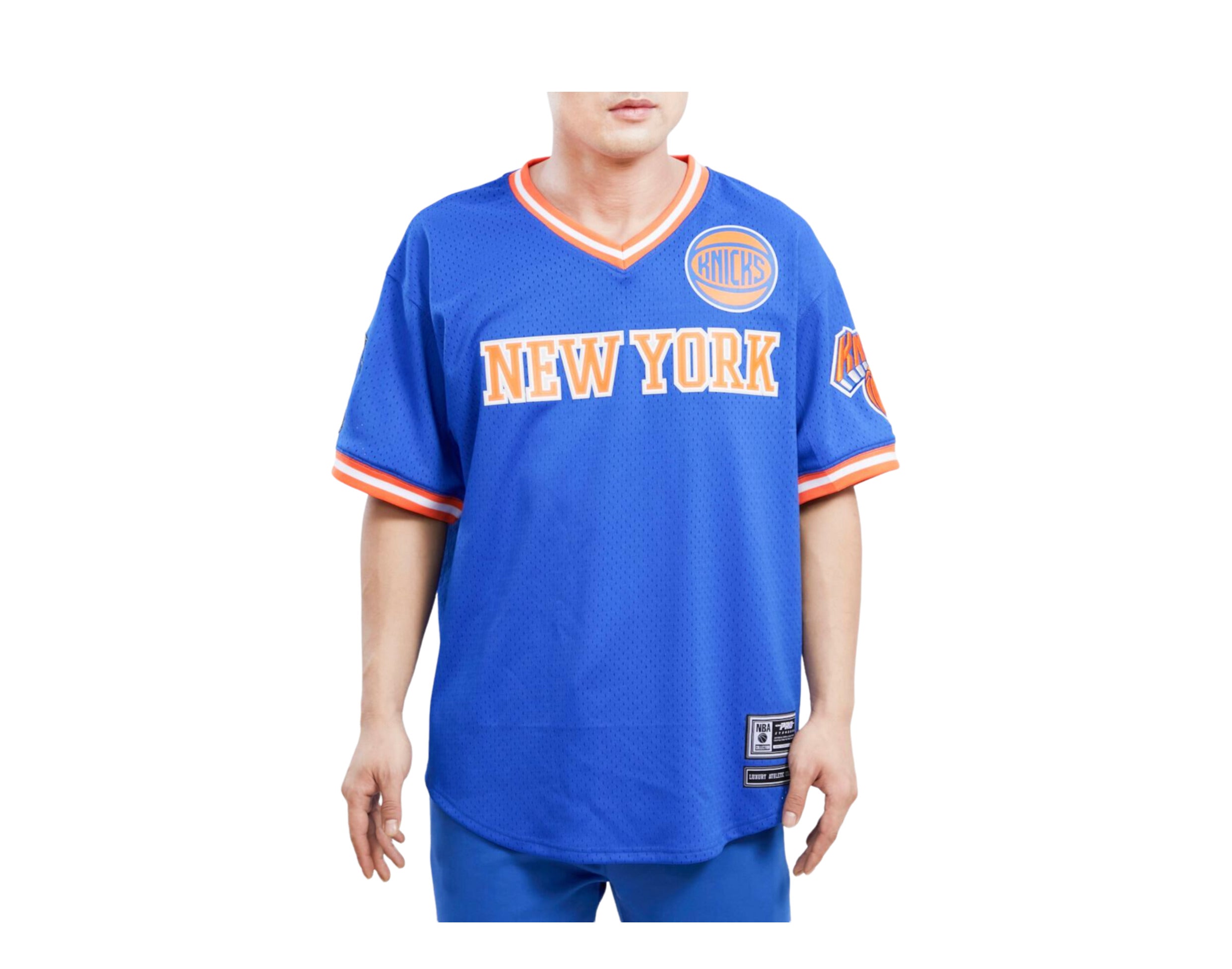 MLB, Shirts, Mens New York Mets Mitchell Ness Royal Mesh Vneck Jersey  Blue Ny Mets Shirt