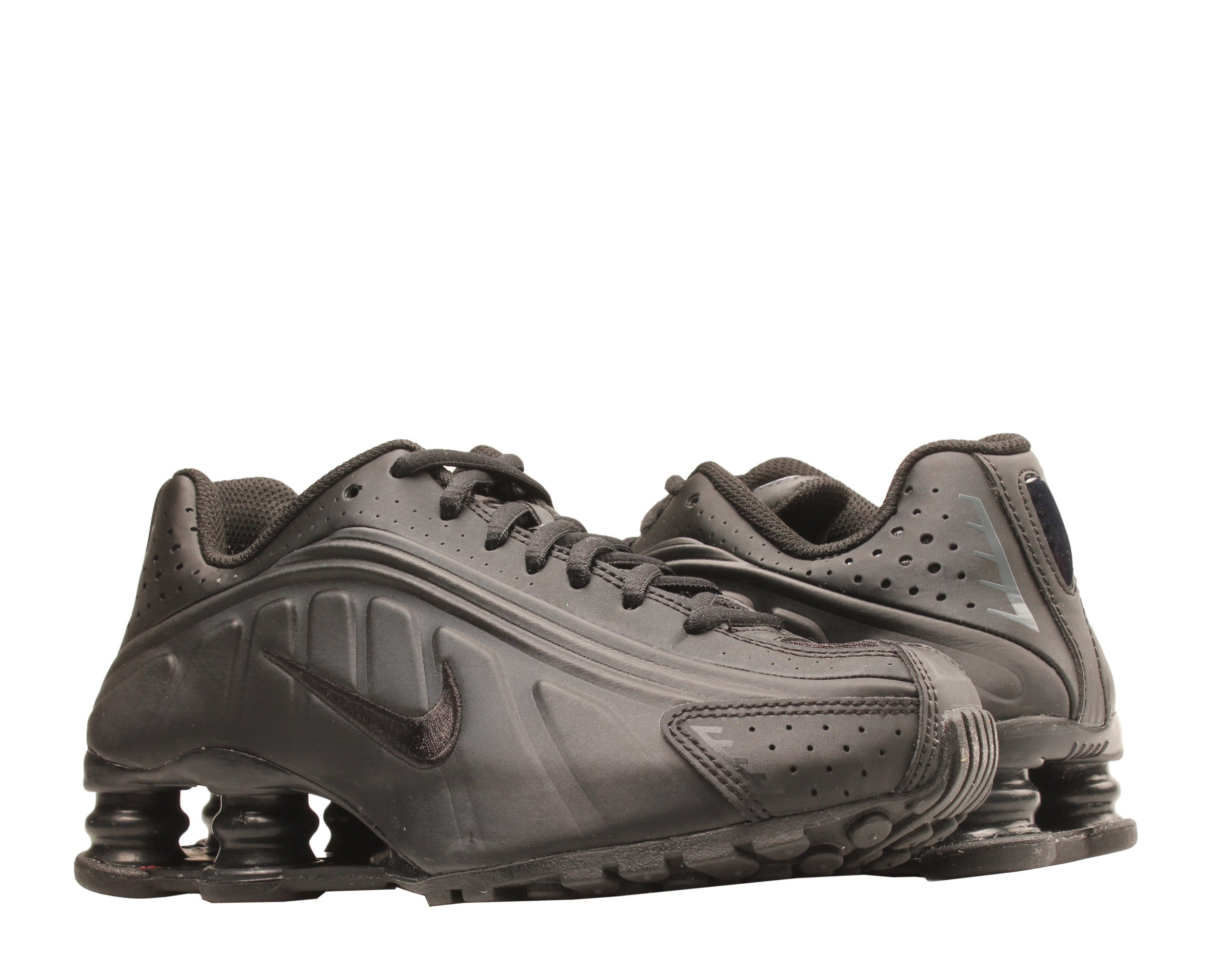 Black nike shox for kids deals