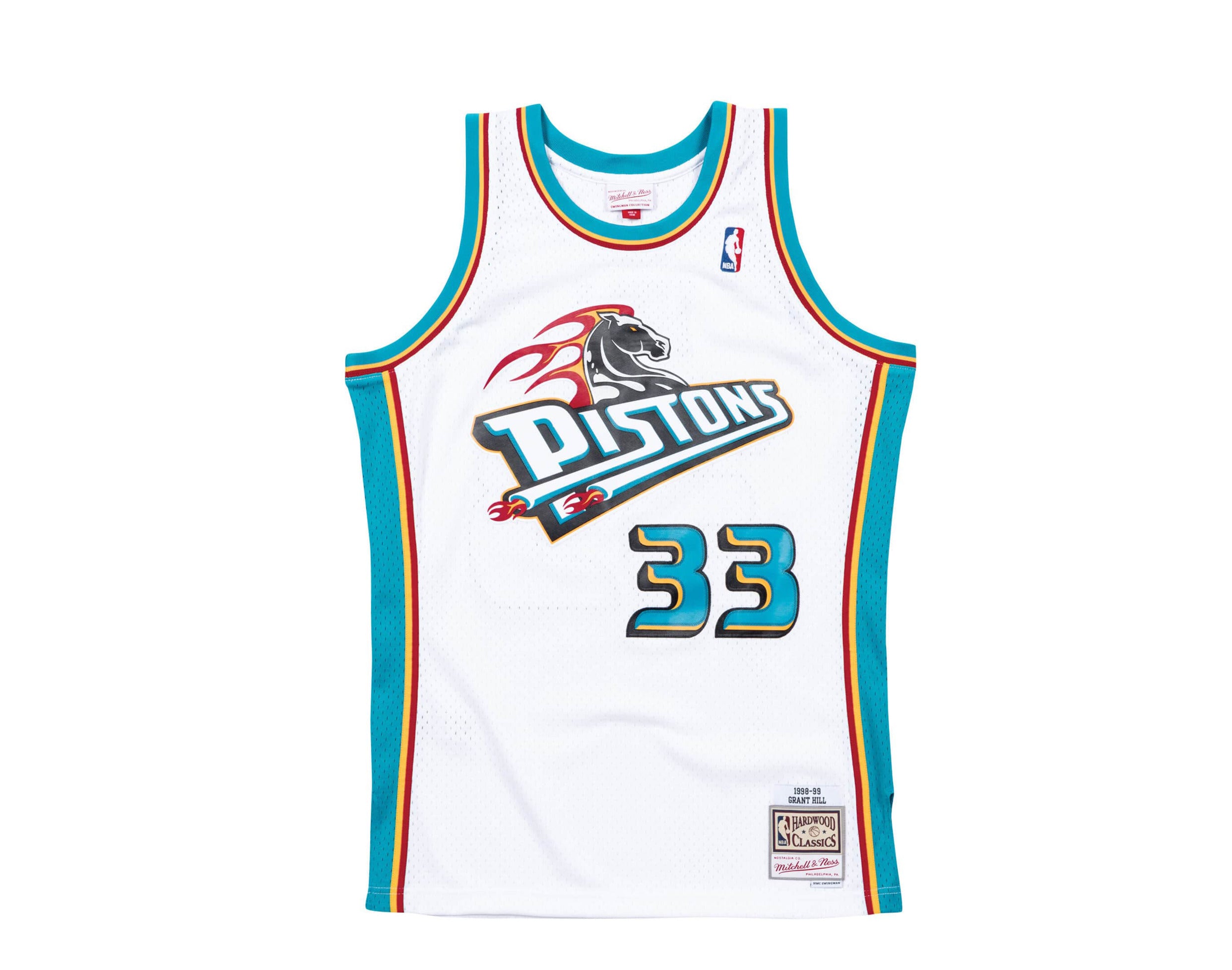 Grant Hill Detroit Pistons Mitchell & Ness Swingman Jersey - Teal