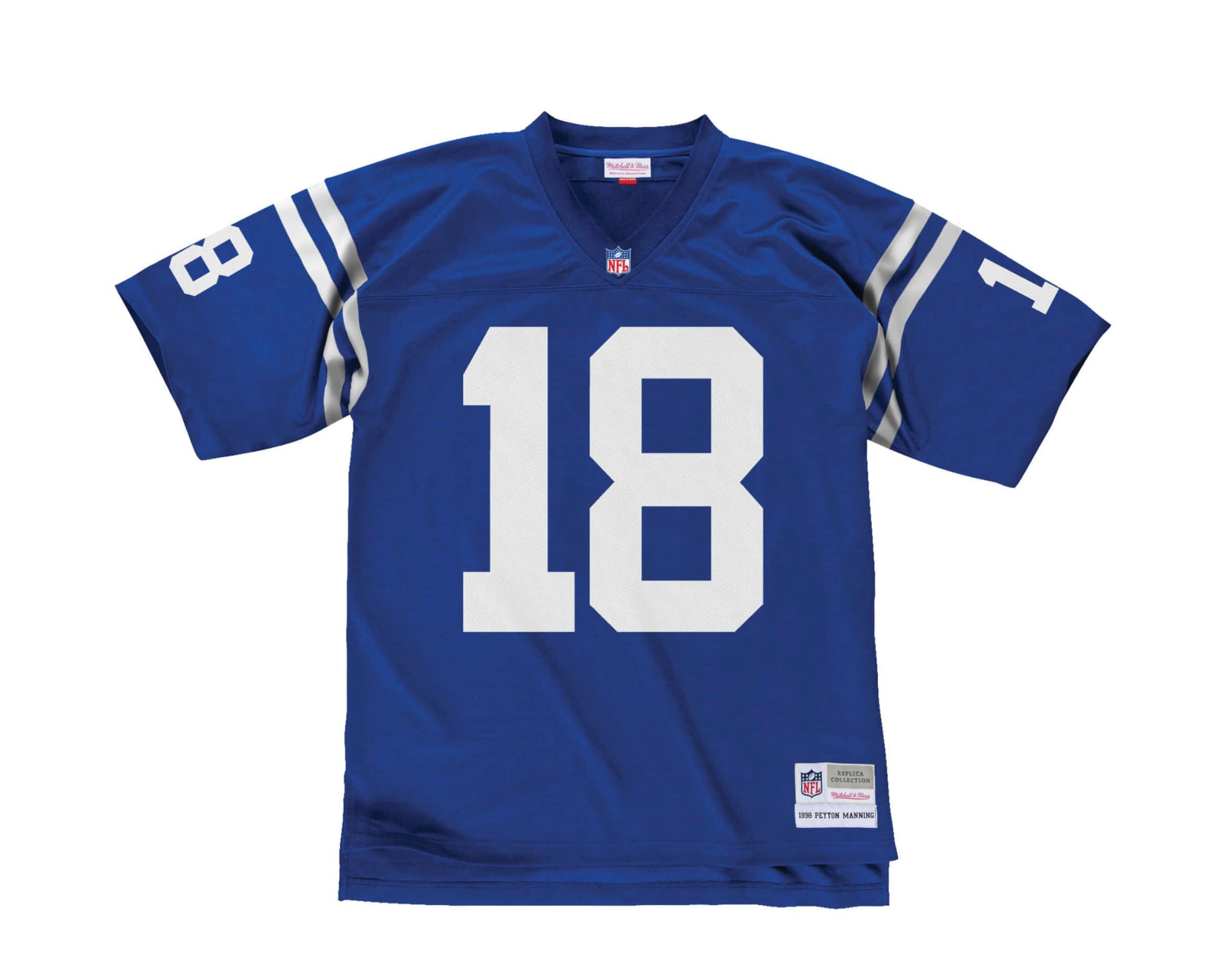 Men's Mitchell & Ness Royal Indianapolis Colts Washed Short Sleeve