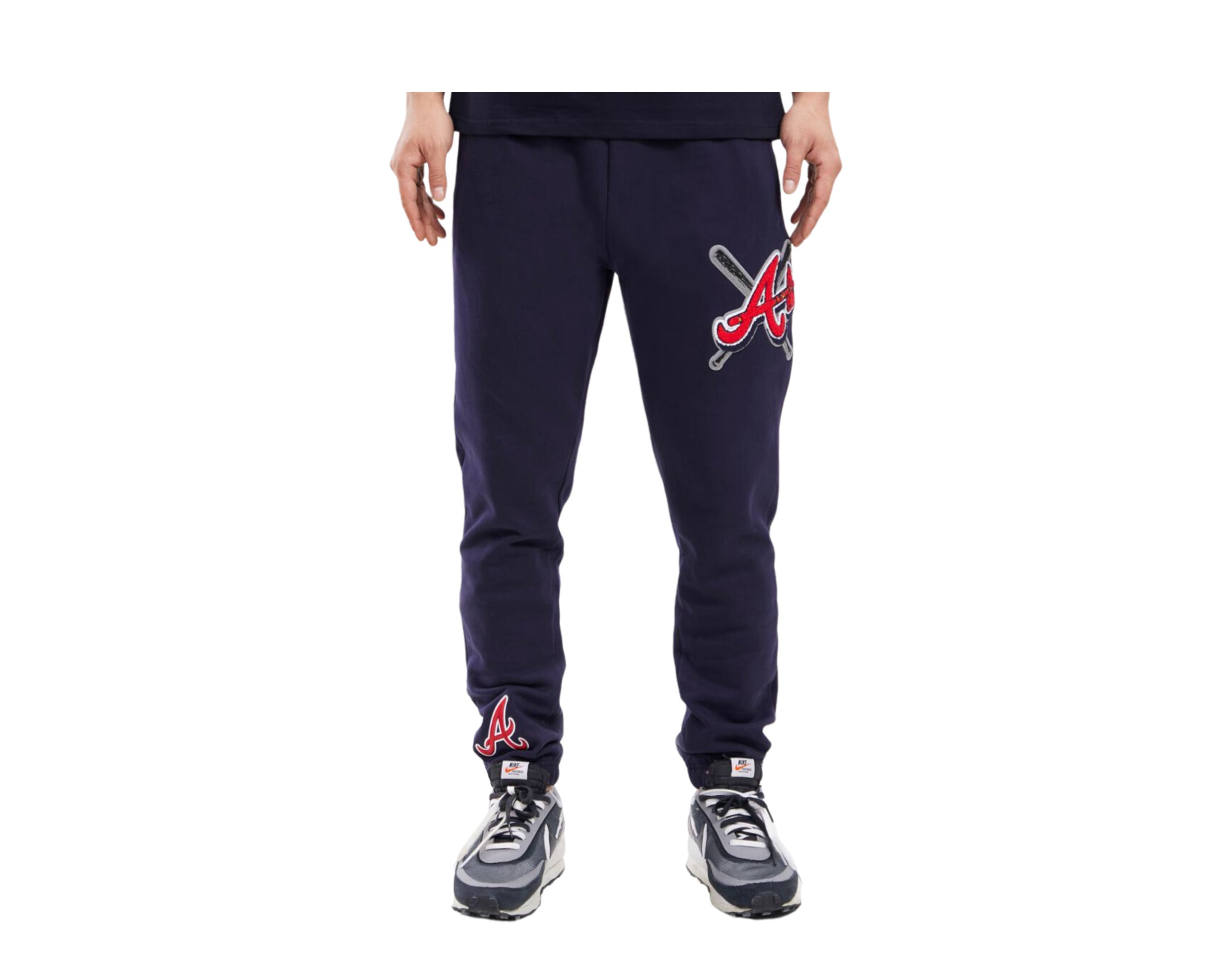 Men's Atlanta Braves Pro Standard Navy Logo Jogger Pants