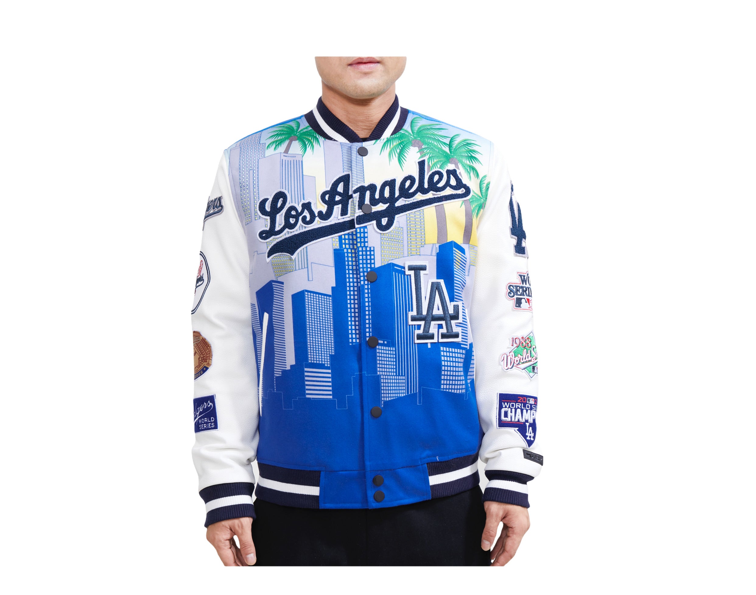 Dodgers Jacket, Satin Varsity, Blue - S/M, Supreme – Gameday by Vee