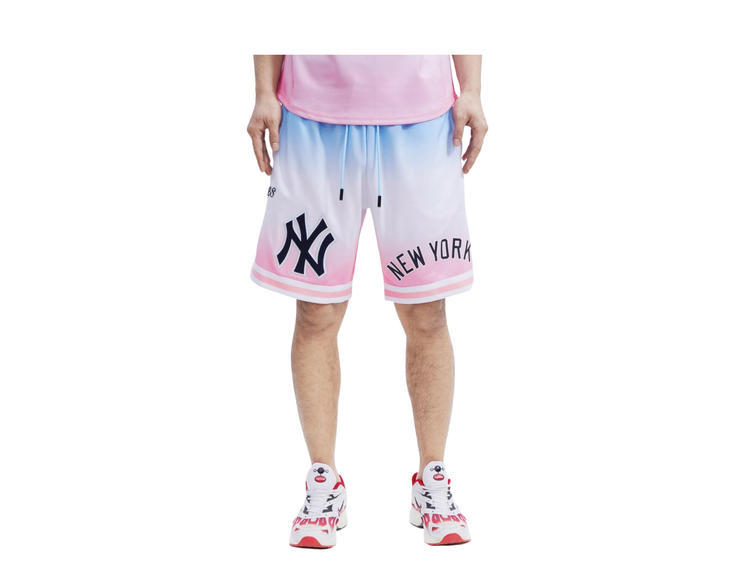 Men's New York Mets Pro Standard Blue/Pink Ombre T-Shirt