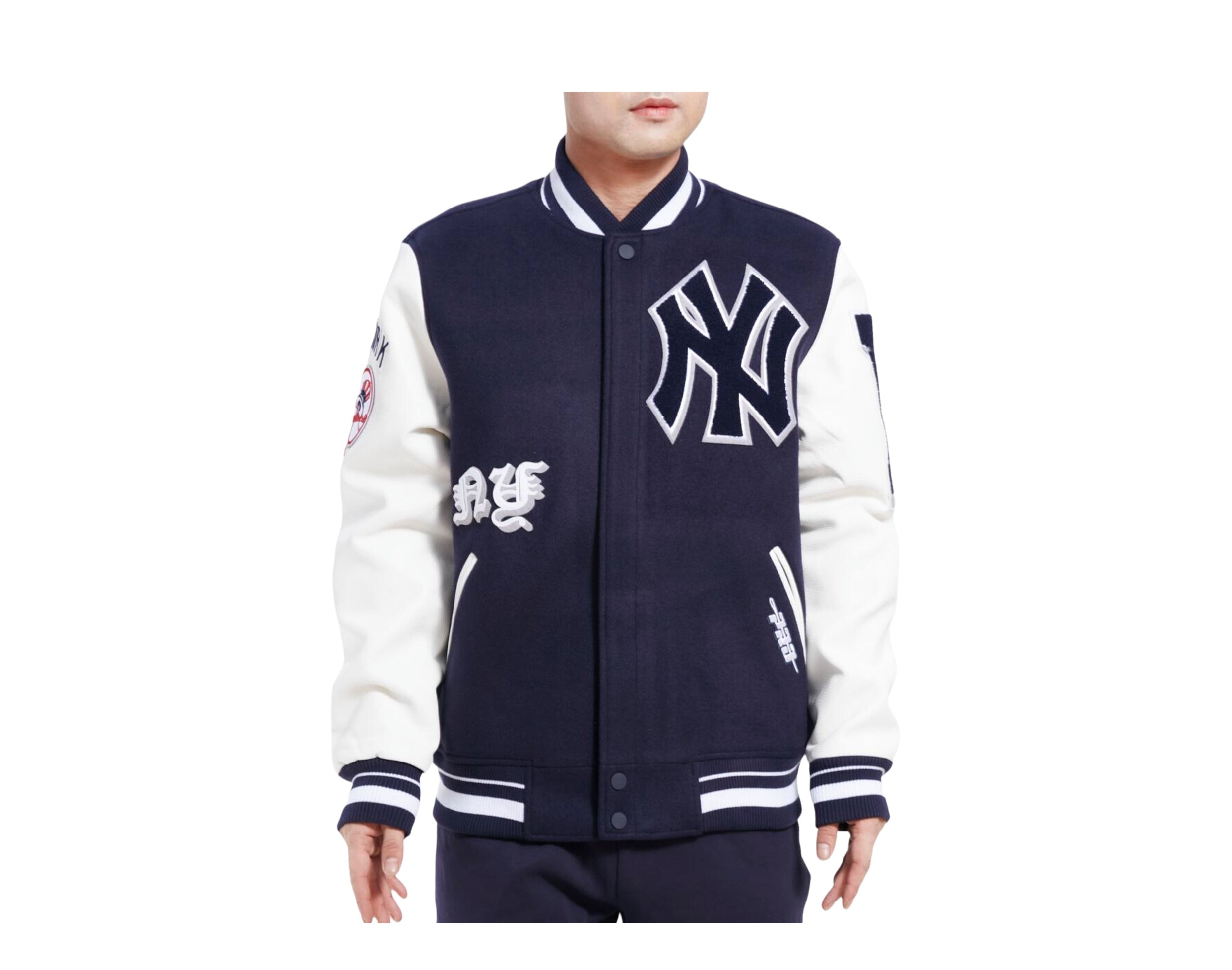 Men's New York Yankees Reversible Wool Varsity Jacket