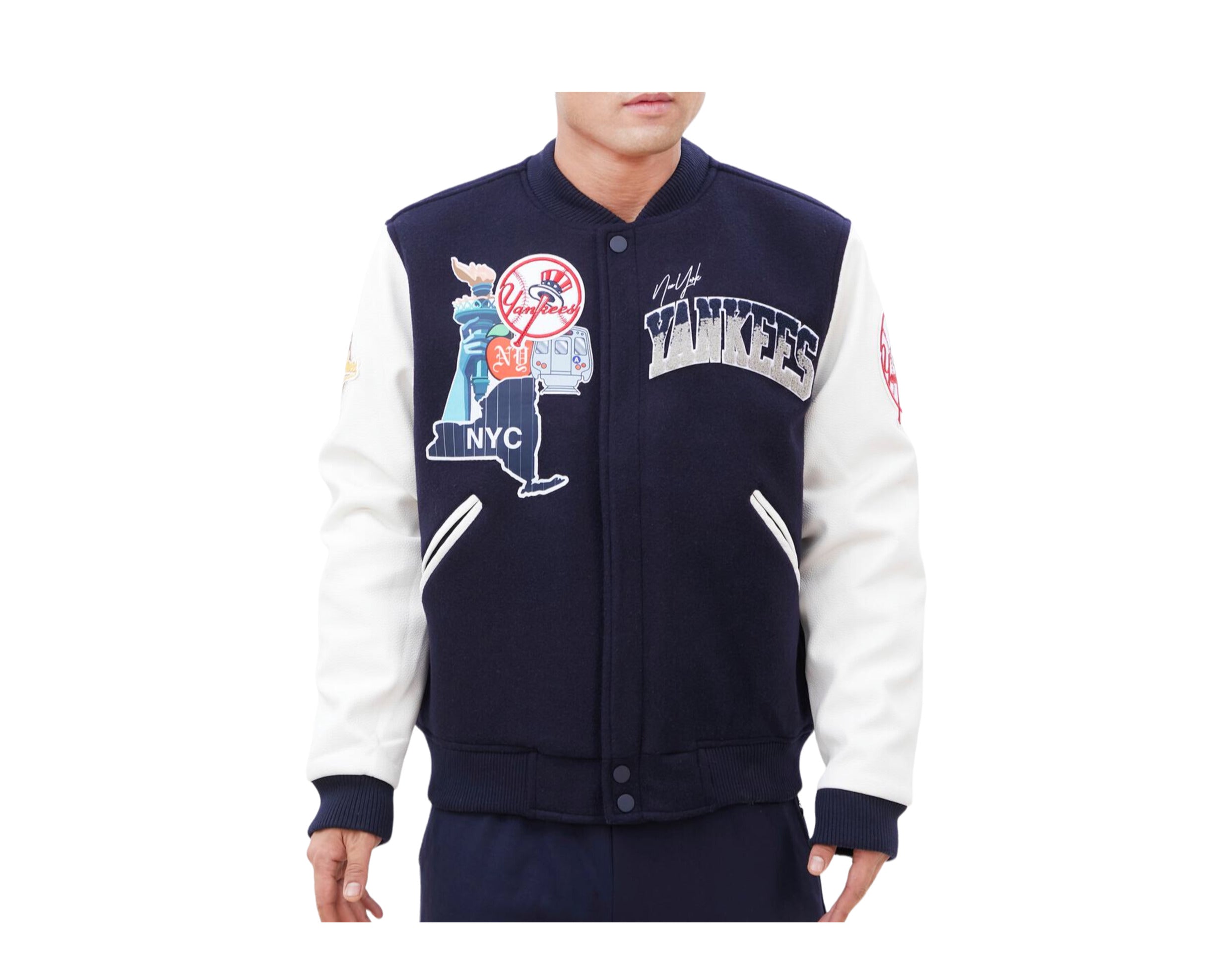 New York Yankees Pro Standard Home Town Wool Varsity Jacket