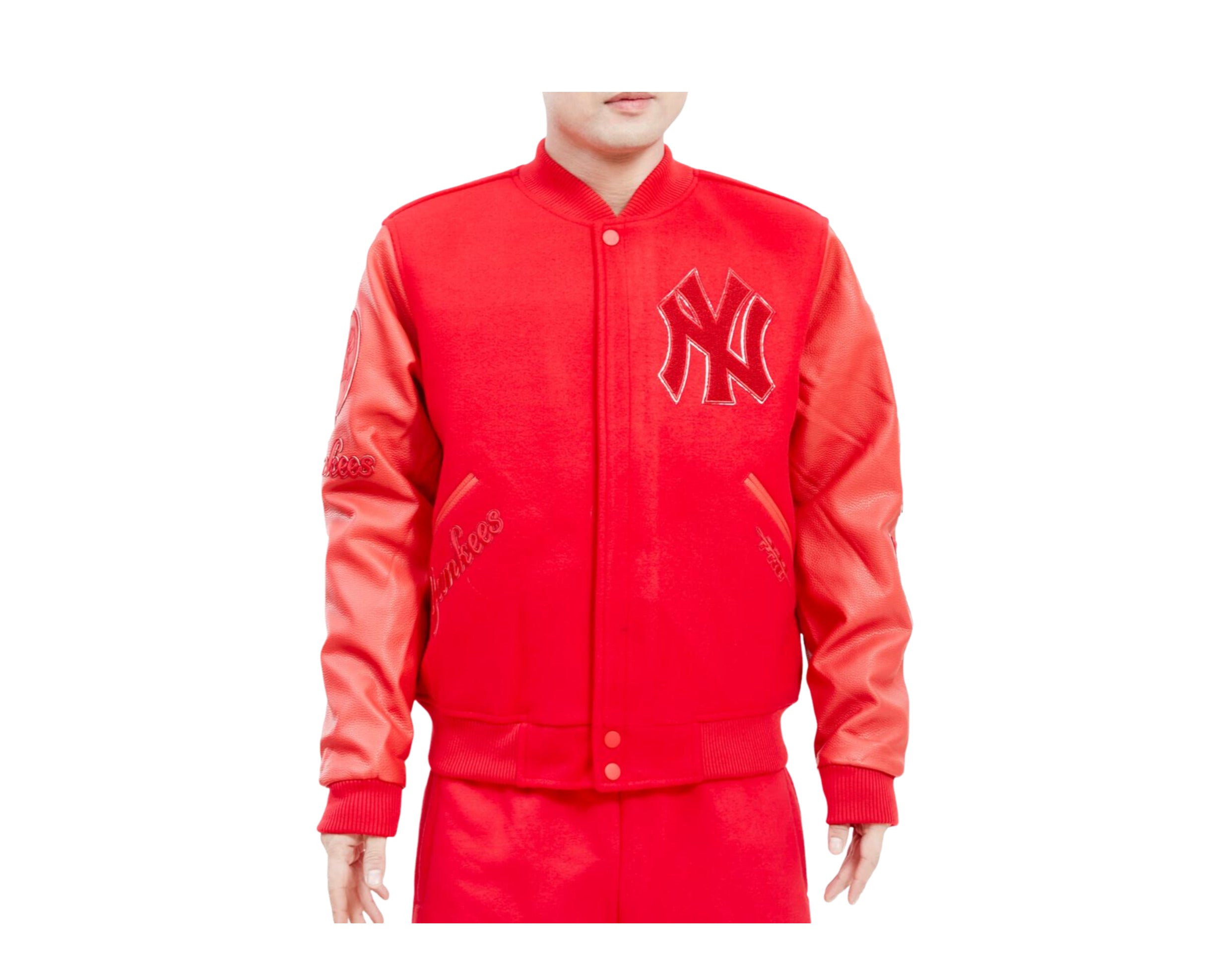 Red Jacket Mens MLB New York Yankees Distressed Style Shirt New L