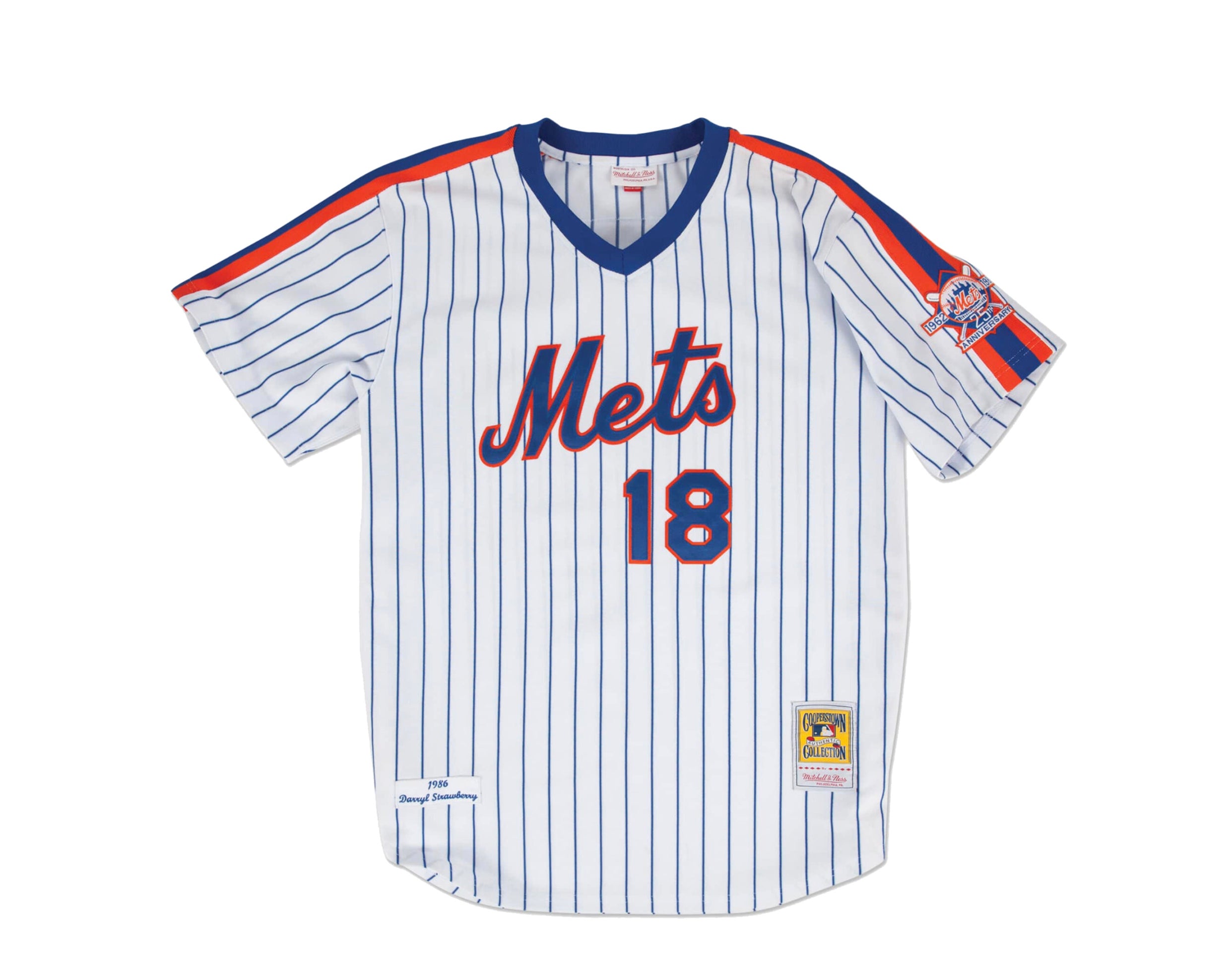 Mitchell & Ness Authentic New York Mets Home 1986 Darryl Strawberry Je –  NYCMode