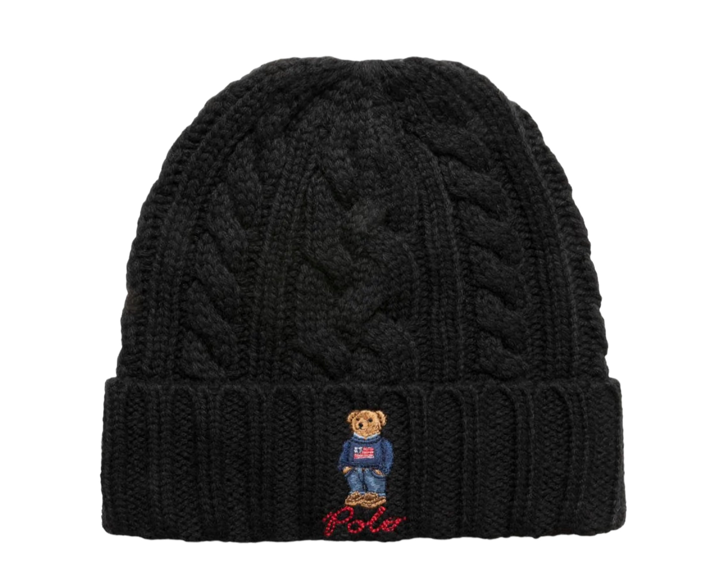 Polo Ralph Lauren Recycled Cable Bear Knit-Cuff Beanie