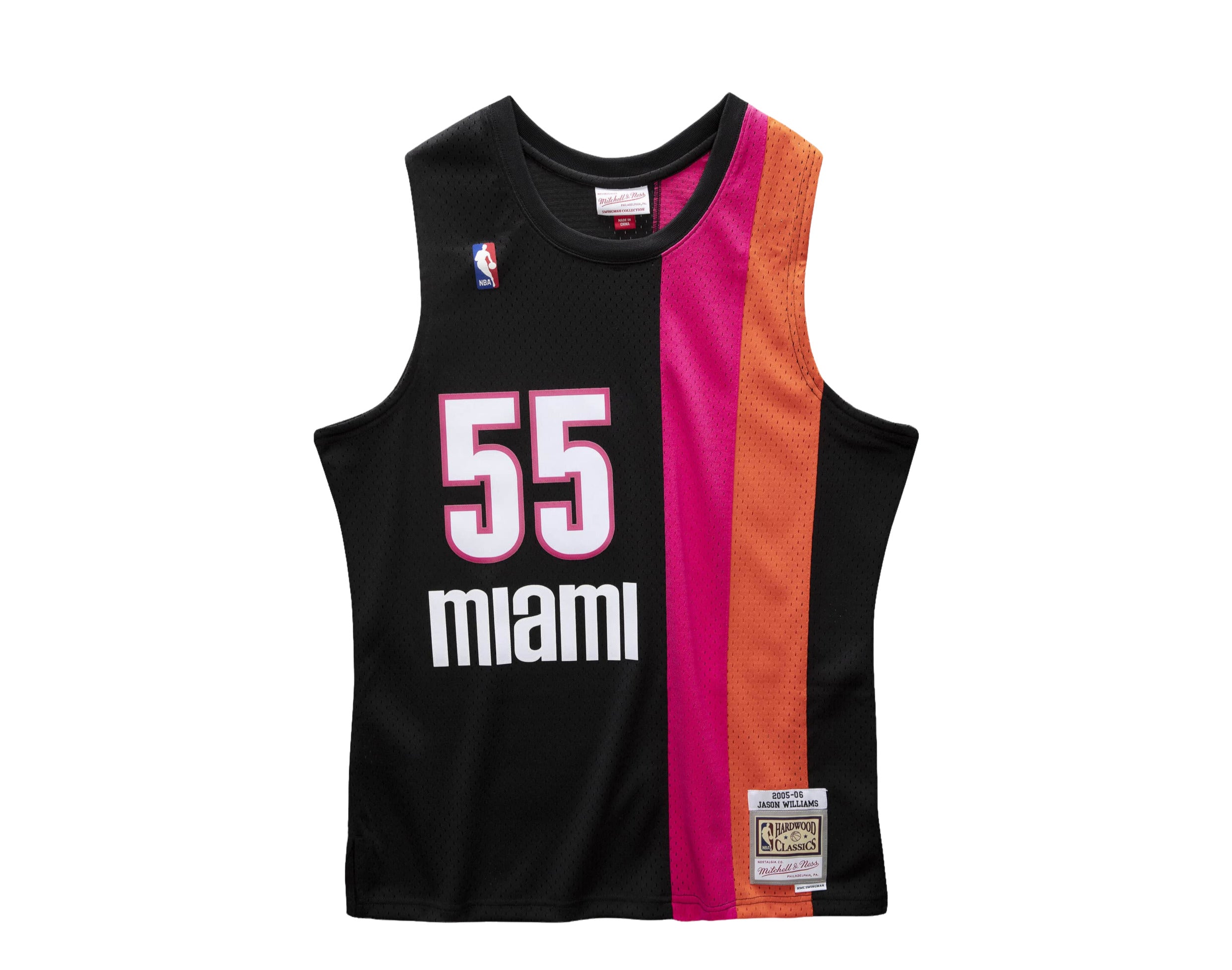 Men's Clothing Mitchell & Ness NBA Merch Take Out Tee Miami Heat White