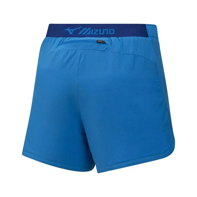 Mizuno Alpha 4.0 Running Shorts Women's Blue Elastic Waist Stretch