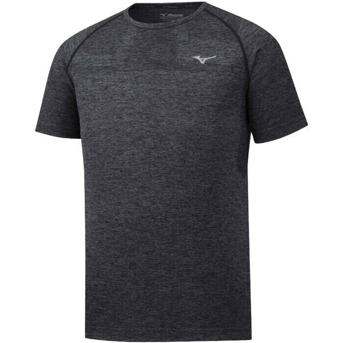 Mizuno Helix Seamless T-Shirt Men's Black Short Sleeve Performance