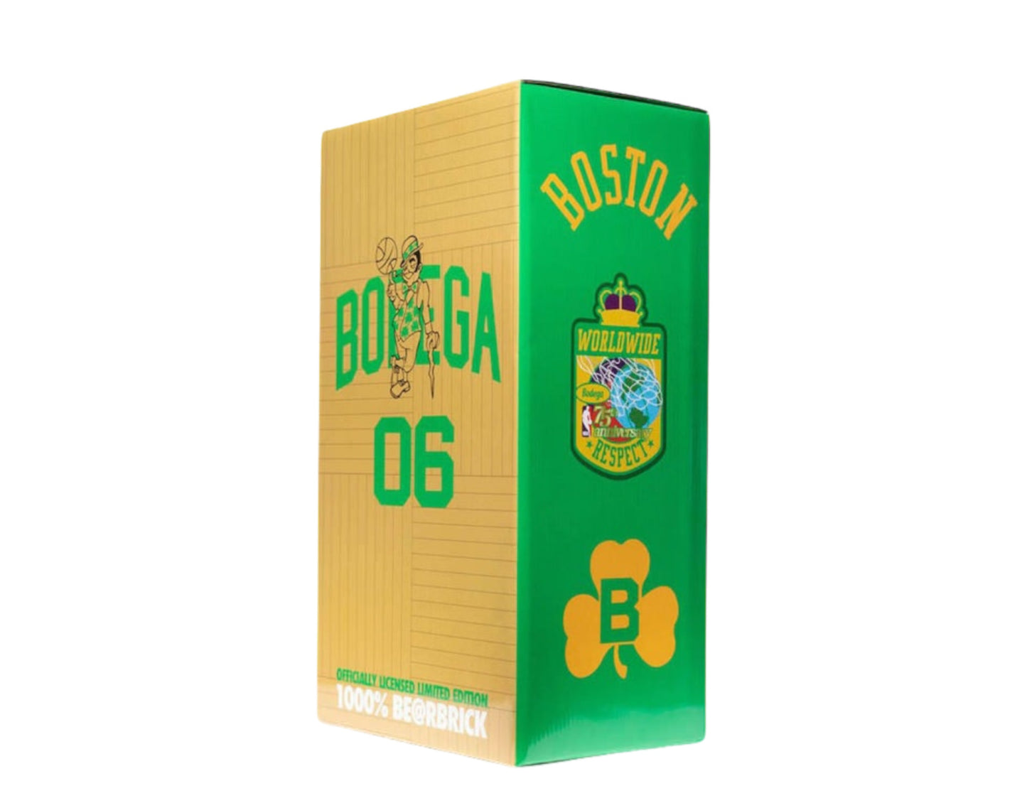 Medicom Toy Be@Rbrick x Bodega x NBA Worldwide Respect Boston Celtics 1000%