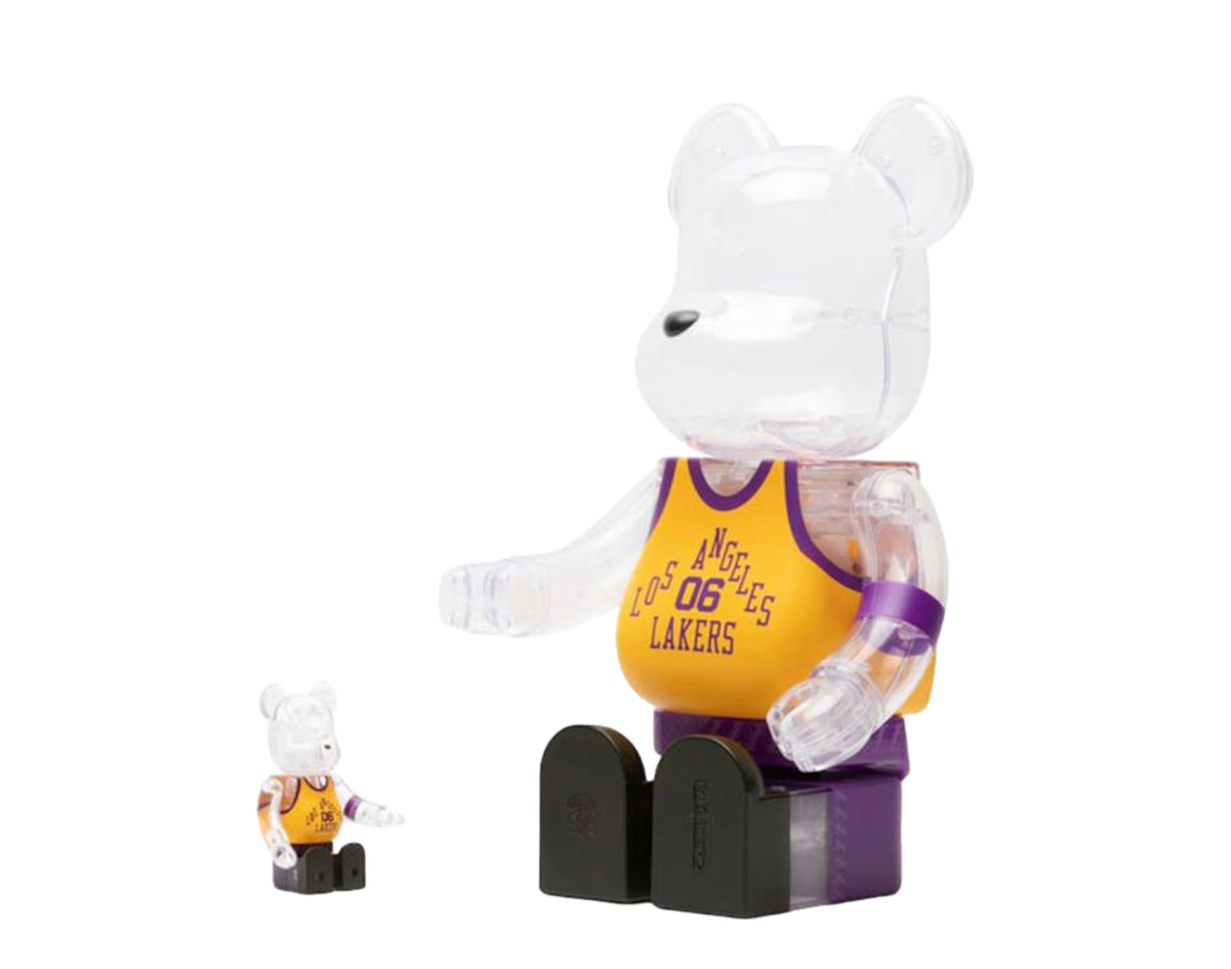 Medicom Toy Be@Rbrick x Bodega x NBA Worldwide Respect Los Angeles Lakers 100% & 400%