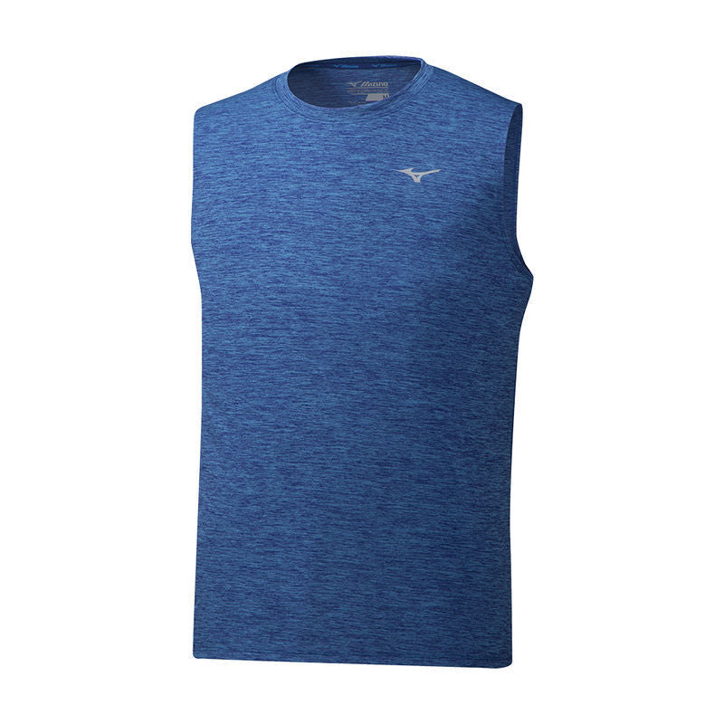 Mizuno Impulse Core Tank Top Men's Blue DryLite Sleeveless Crew Neck