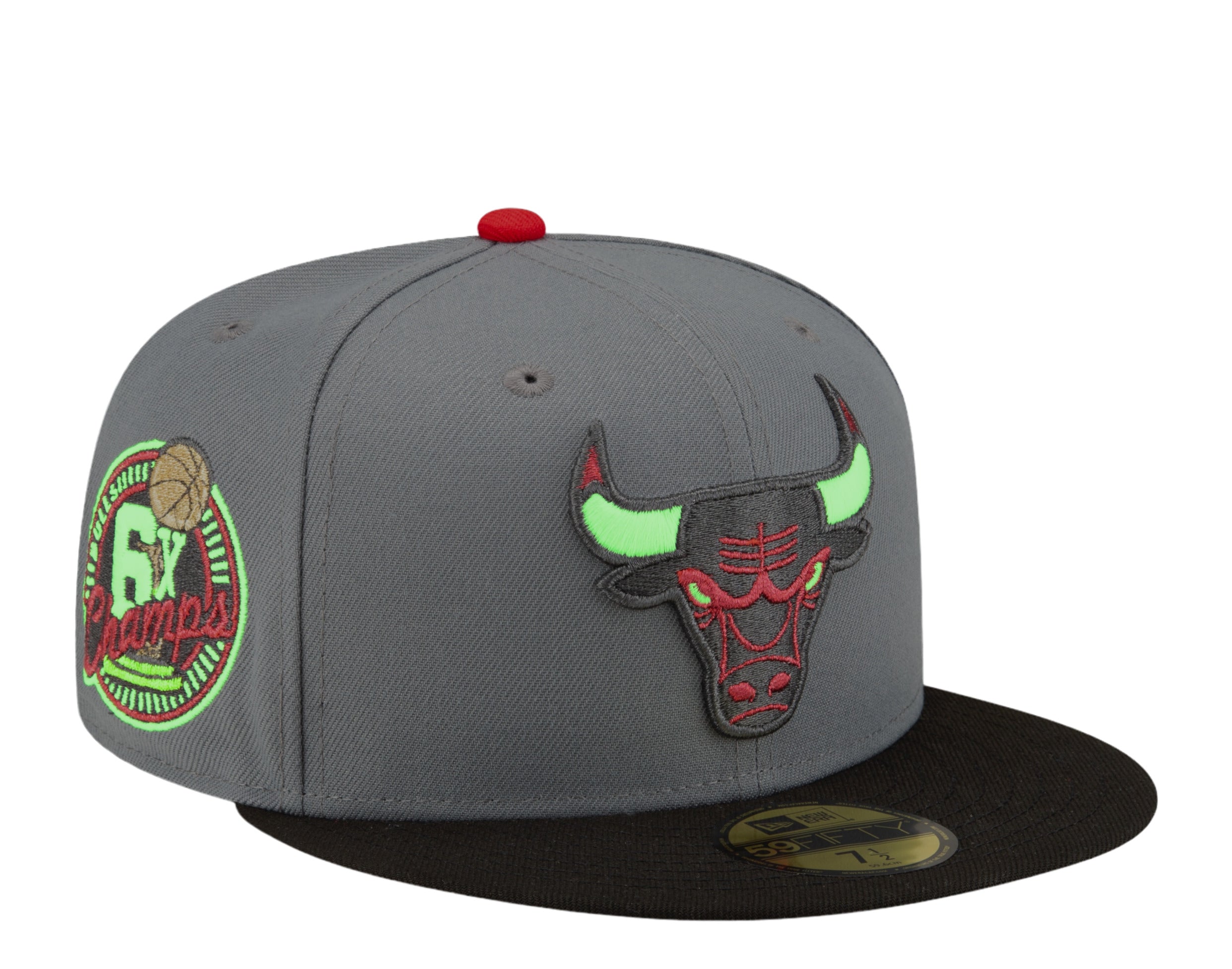 New Era 59Fifty NBA Chicago Bulls Championship 2-Tone GLOW Fitted Hat