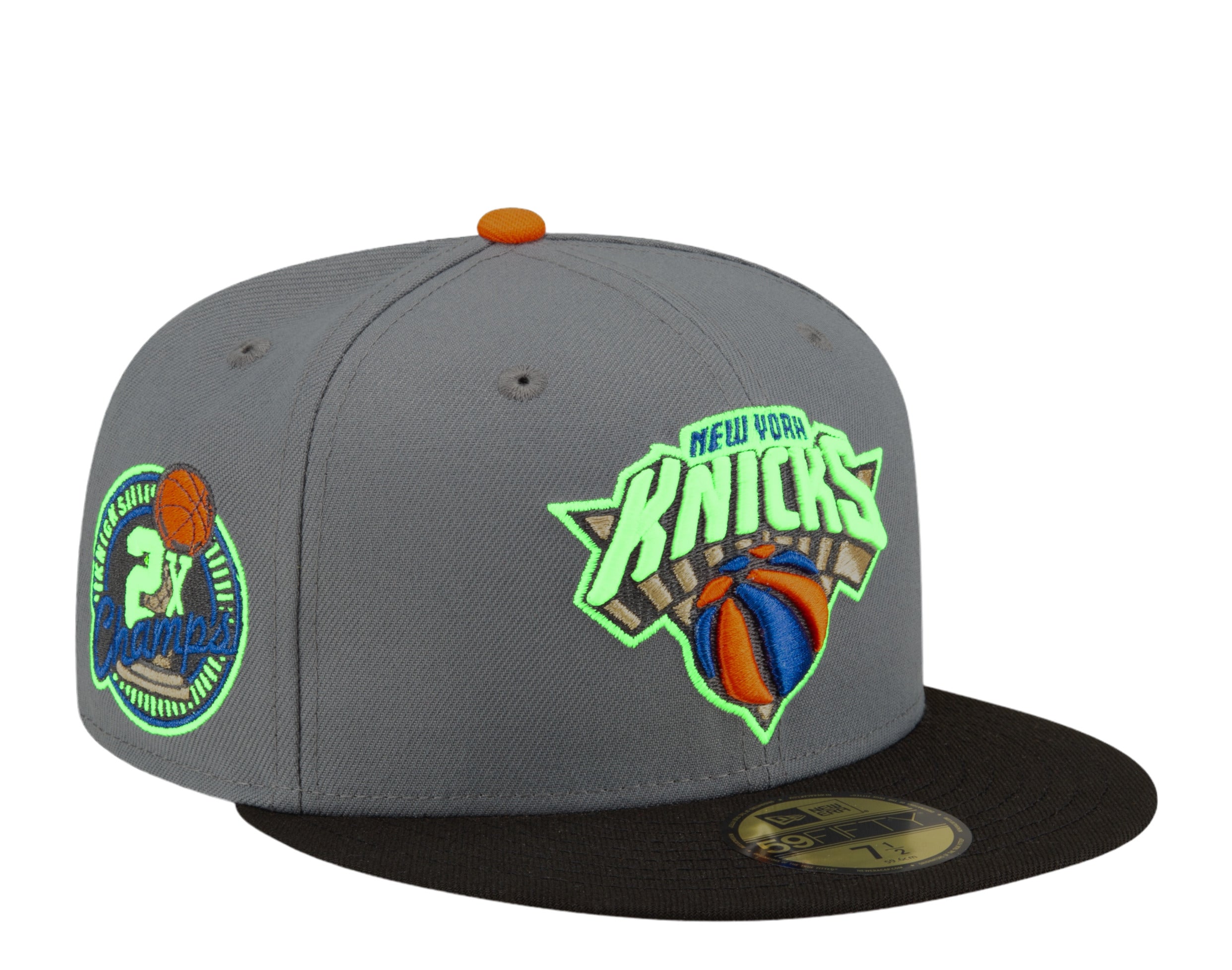 New Era 59Fifty NBA New York Knicks Championship 2-Tone GLOW Fitted Hat