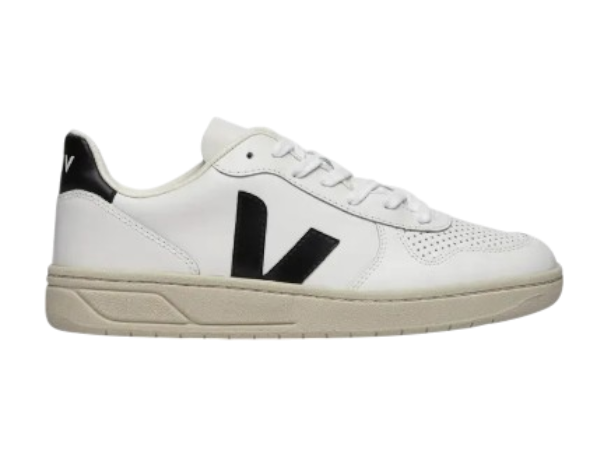 Veja V-10 VX0200005B Sneaker Men's White Leather Low Top Comfort Lifestyle Shoes