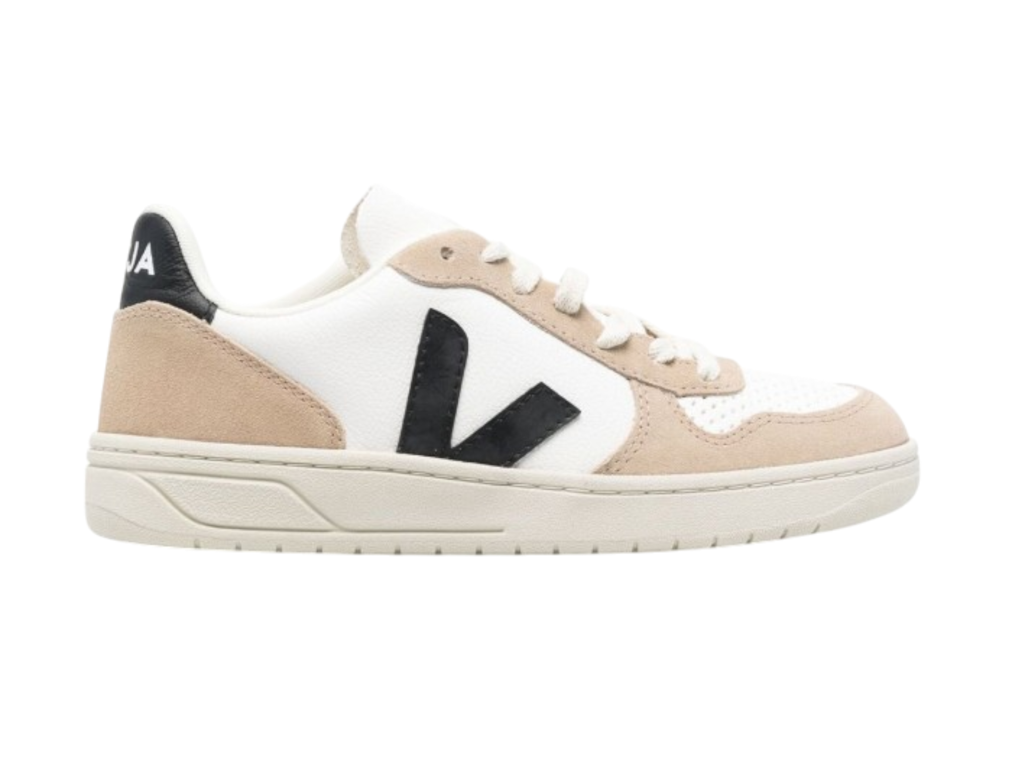 Veja V-10 VX0503138B Sneakers Men's Beige Leather Low Top Comfort Casual Shoes