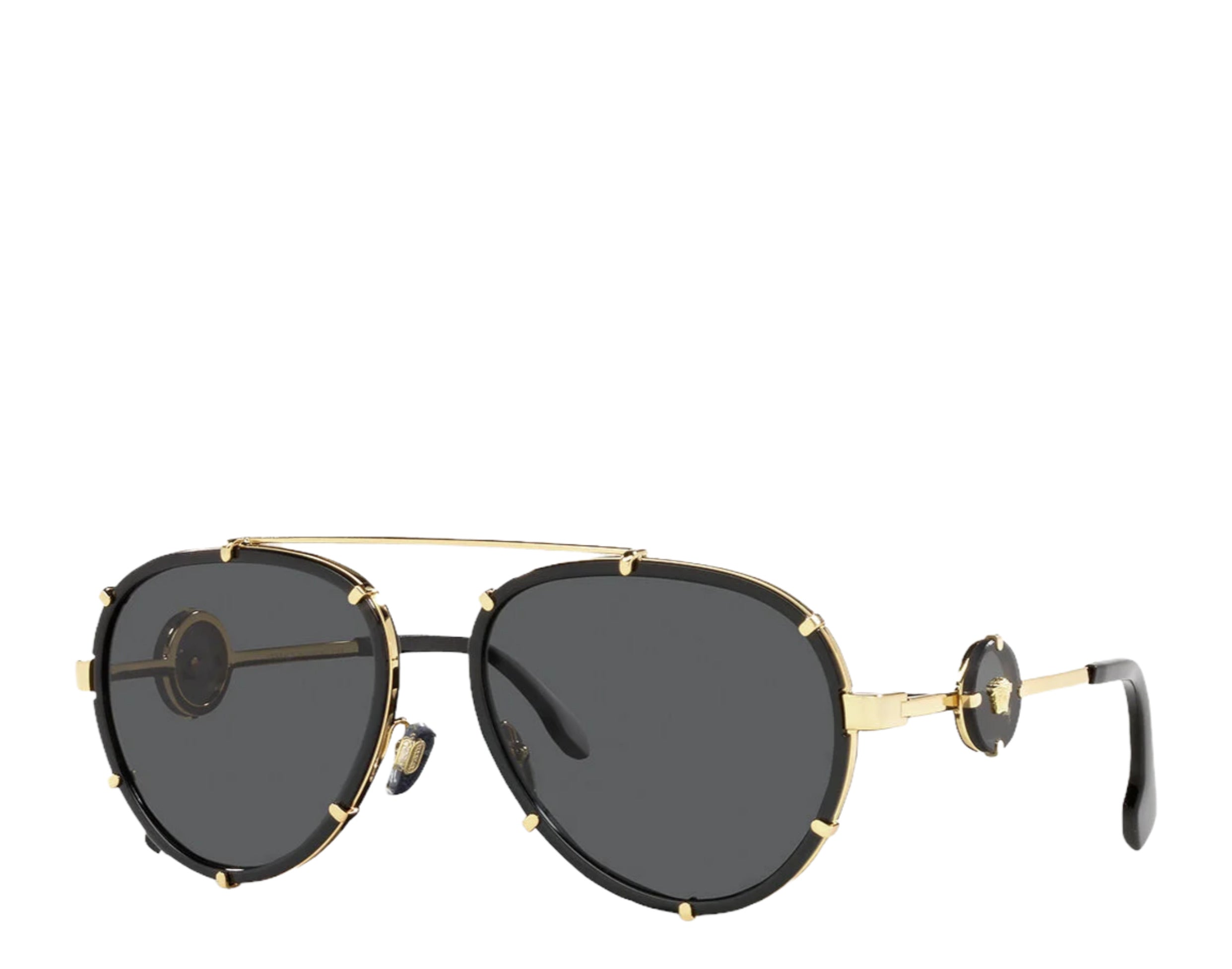 Versace Vintage Icon Pilot Clip-On Sunglasses VE2232