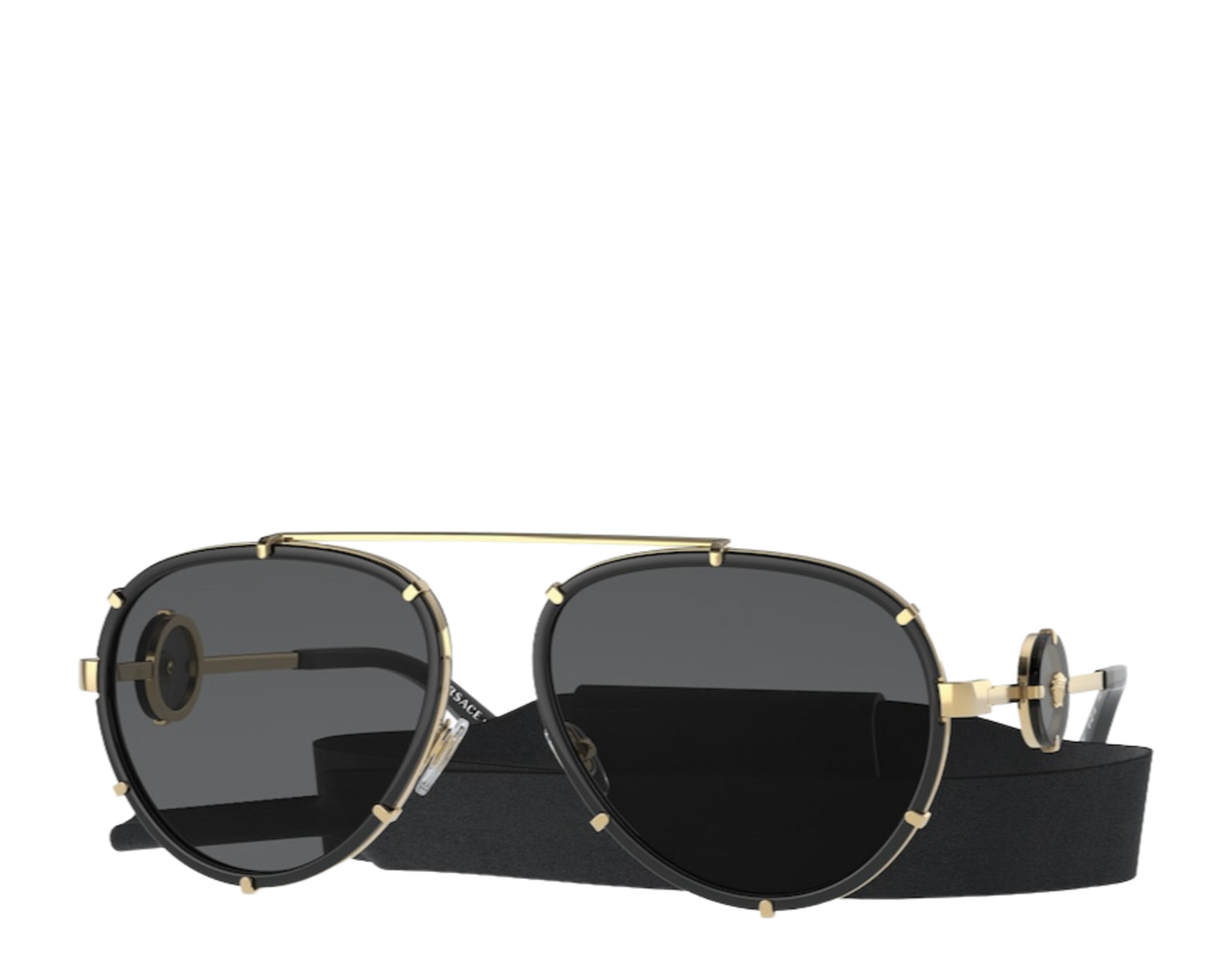 Versace Vintage Icon Pilot Clip-On Sunglasses VE2232