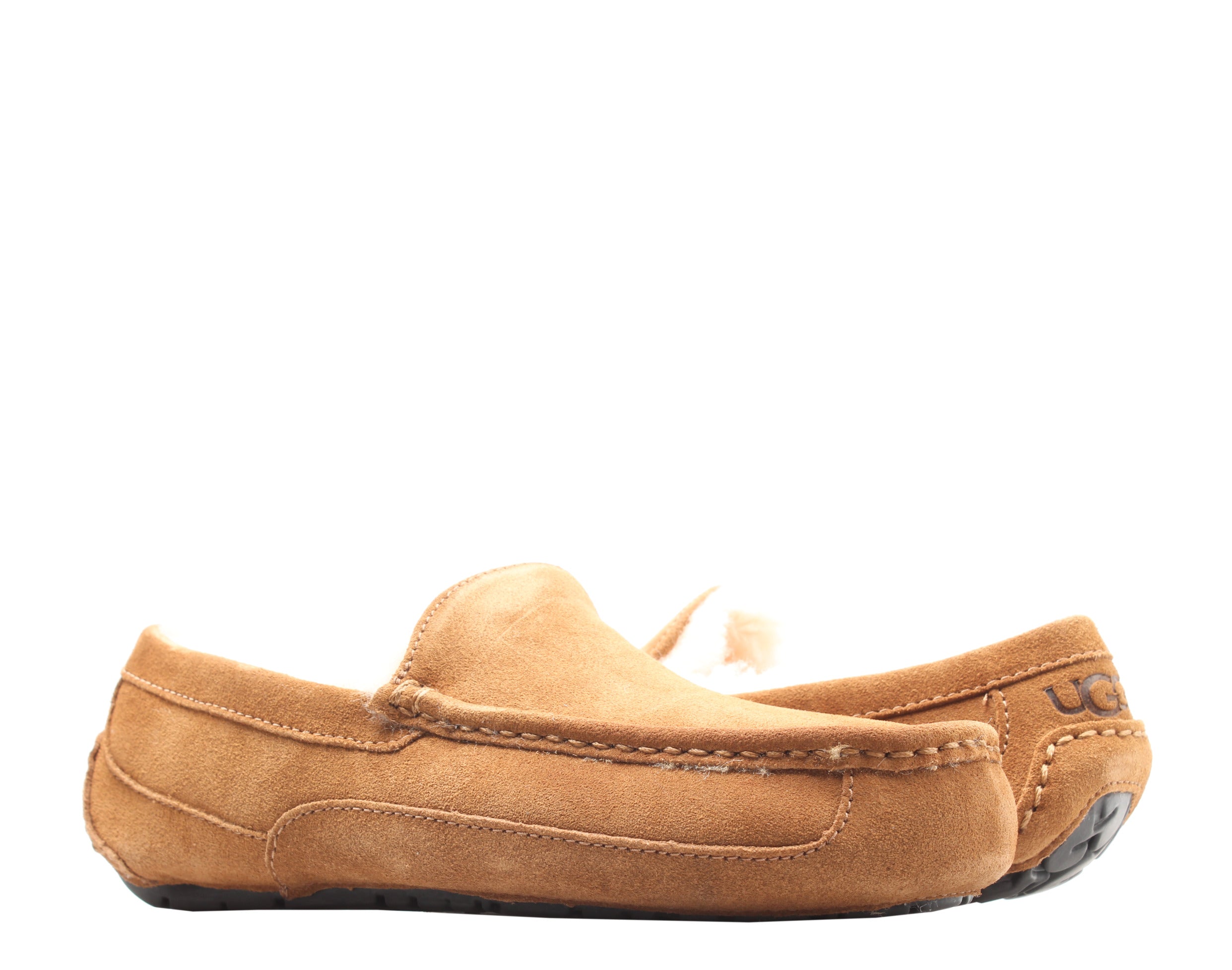 UGG Australia Ascot Leather Moccasin Men's Slippers – NYCMode