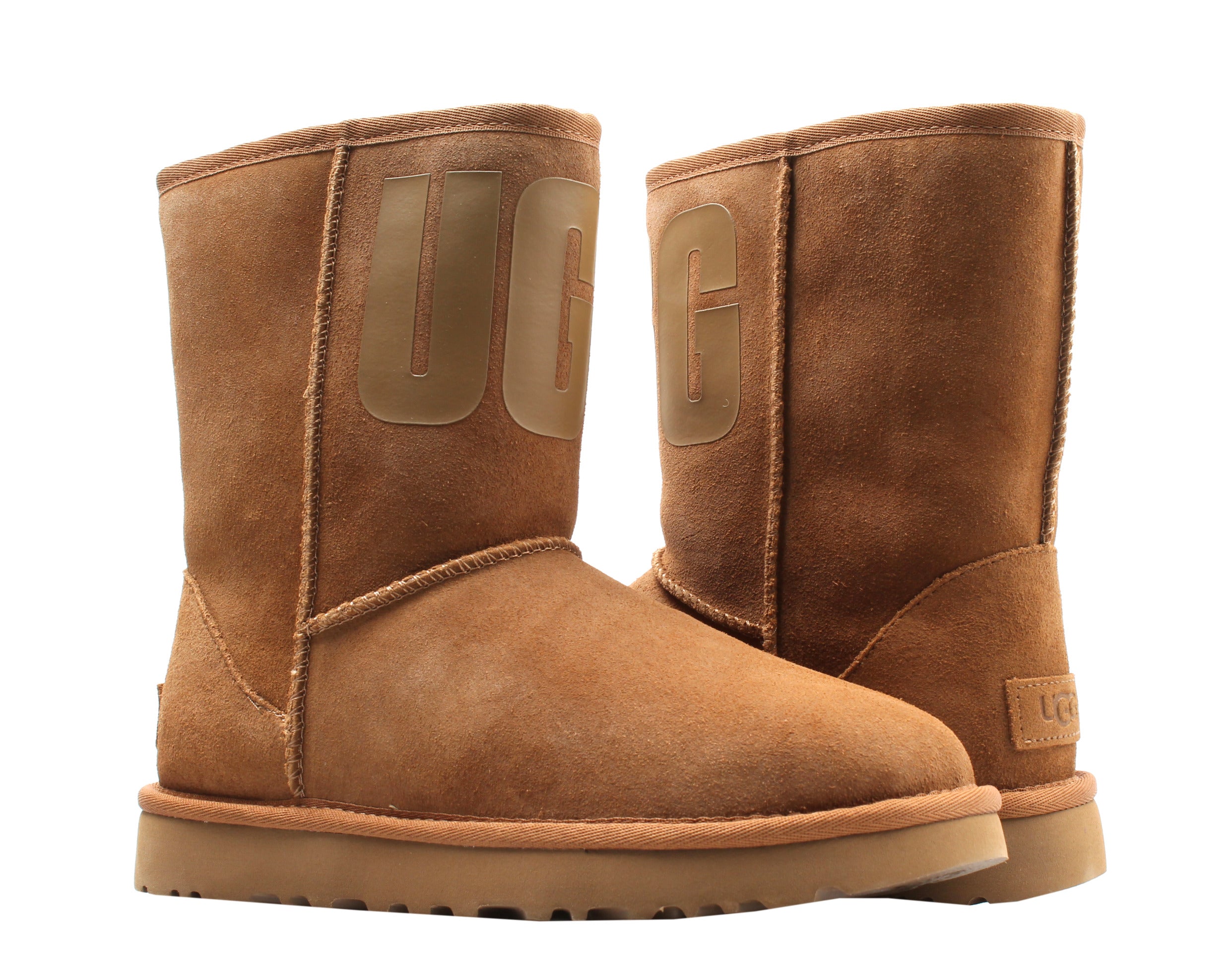 UGG Australia Classic Short UGG Rubber Logo Women's Boots