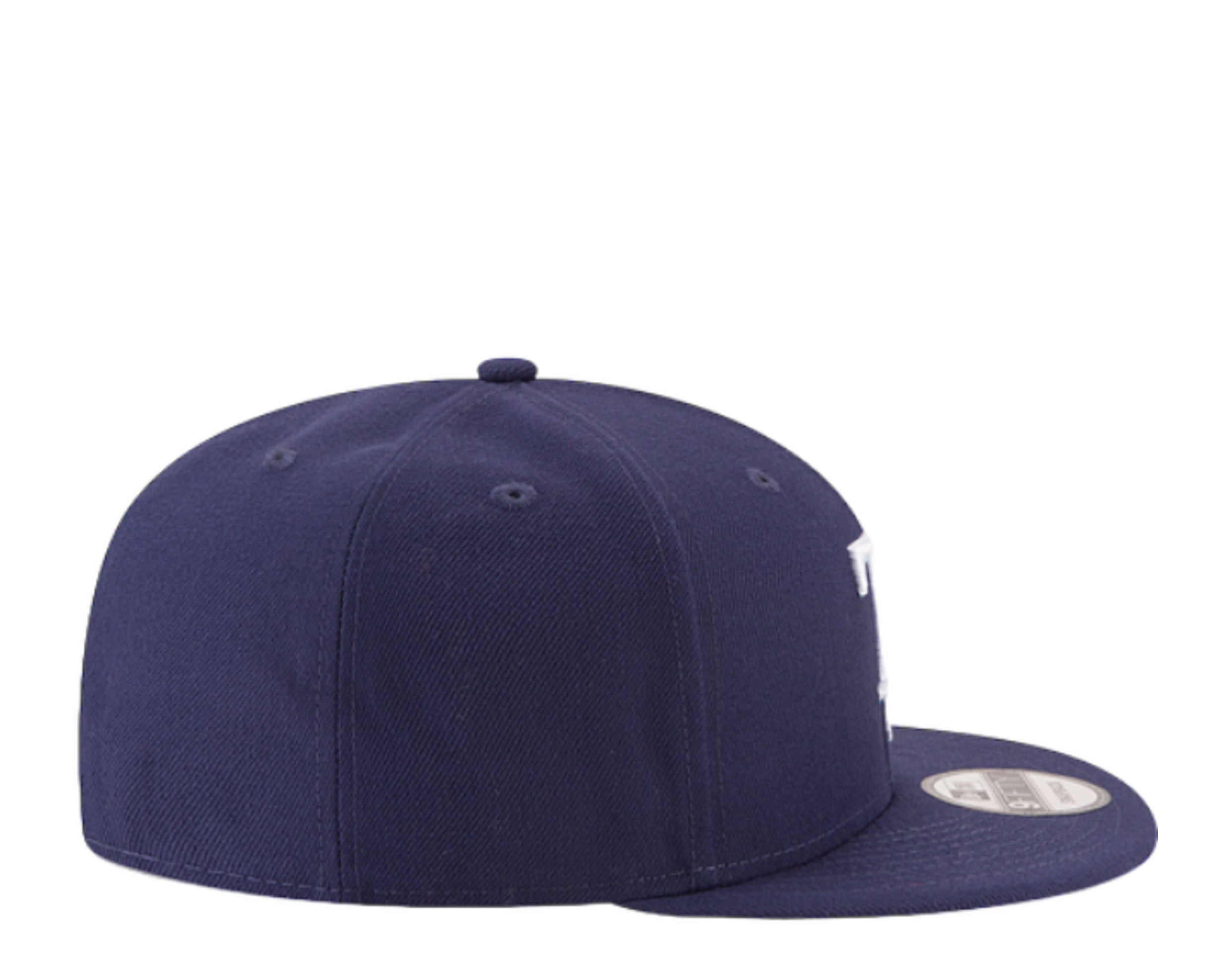 Tampa Bay Rays New Era Team Color 9FIFTY Snapback Hat - Navy