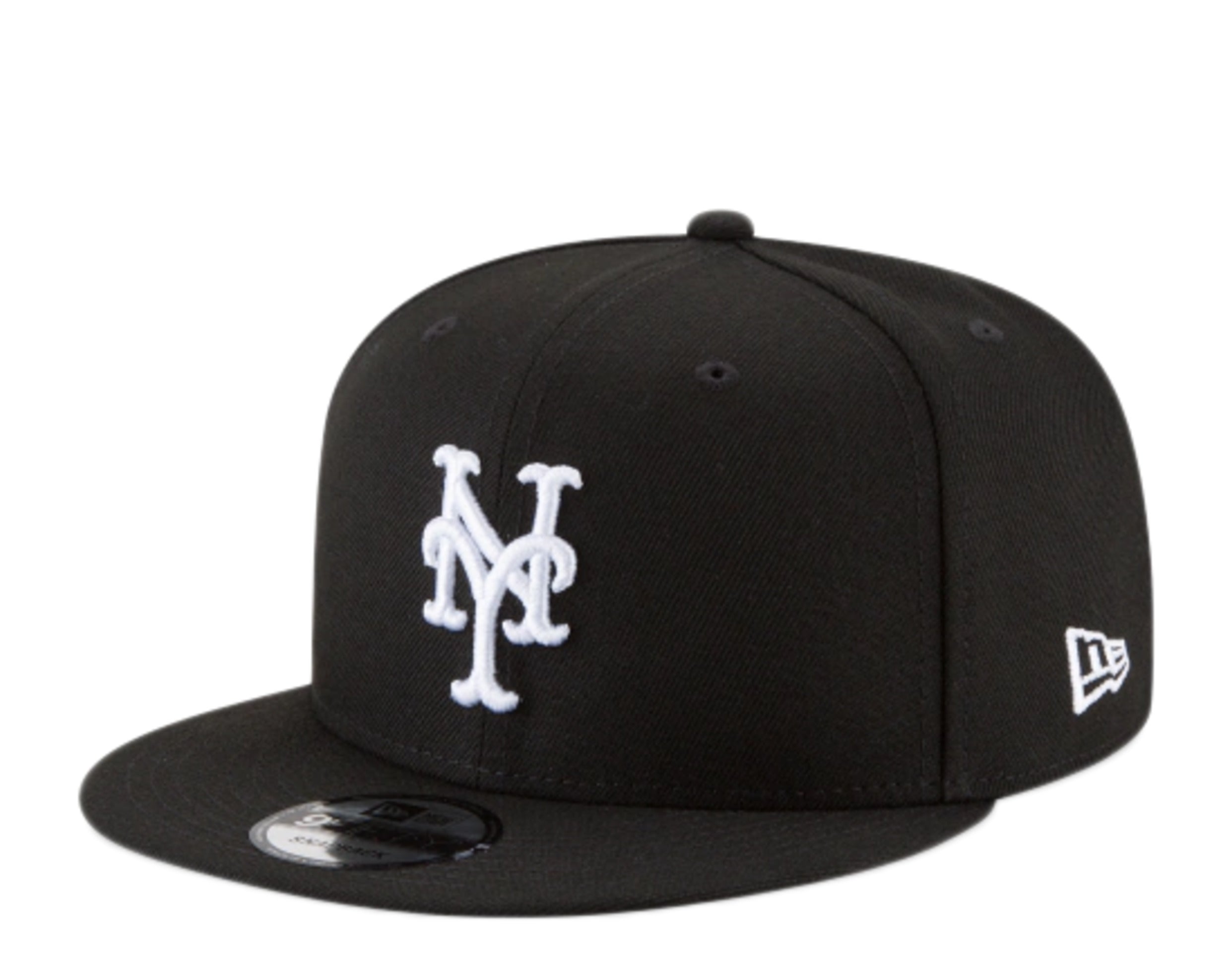 New Era 9Fifty MLB New York Mets Black And White Basic Snapback Hat