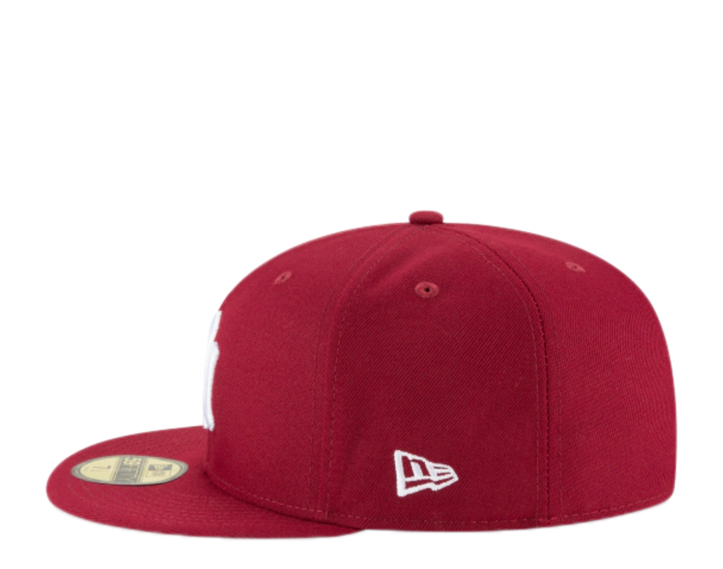 New York Yankees Basic 59FIFTY Red New Era Fitted Hat